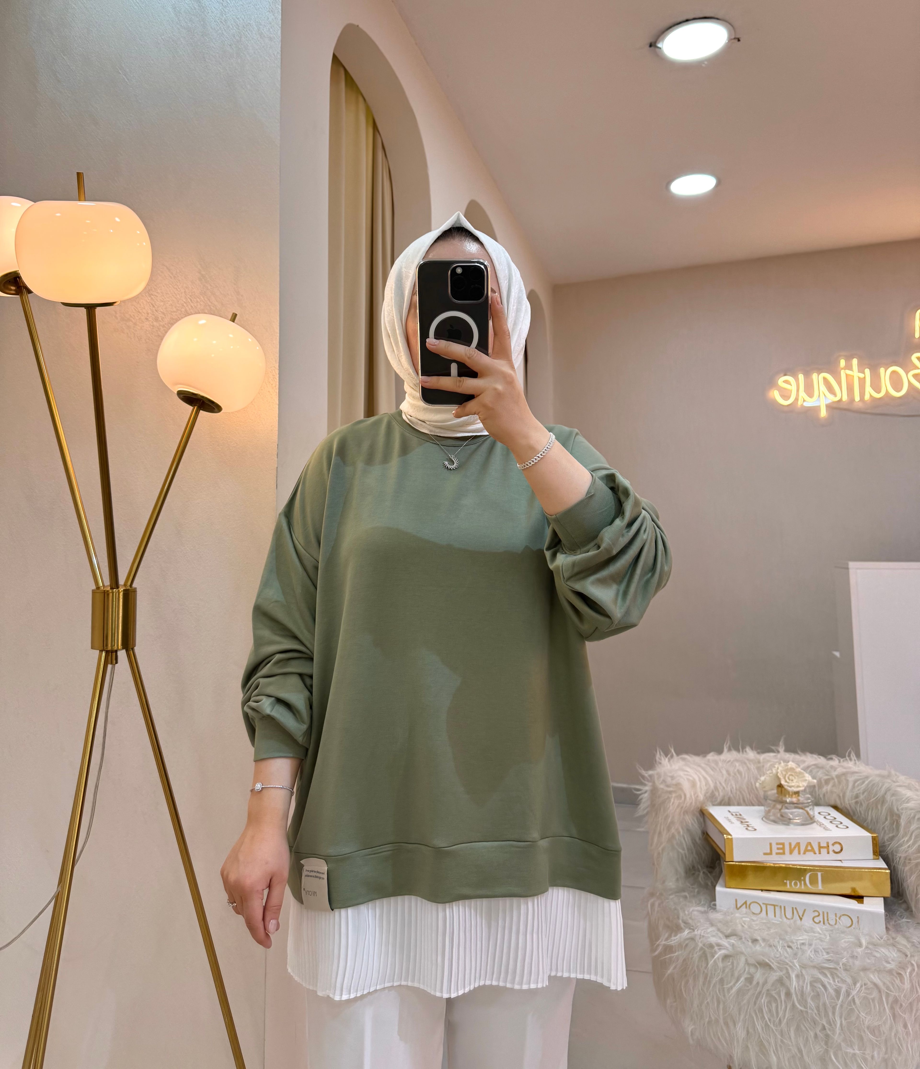 Pileli Sweat Adaçayı