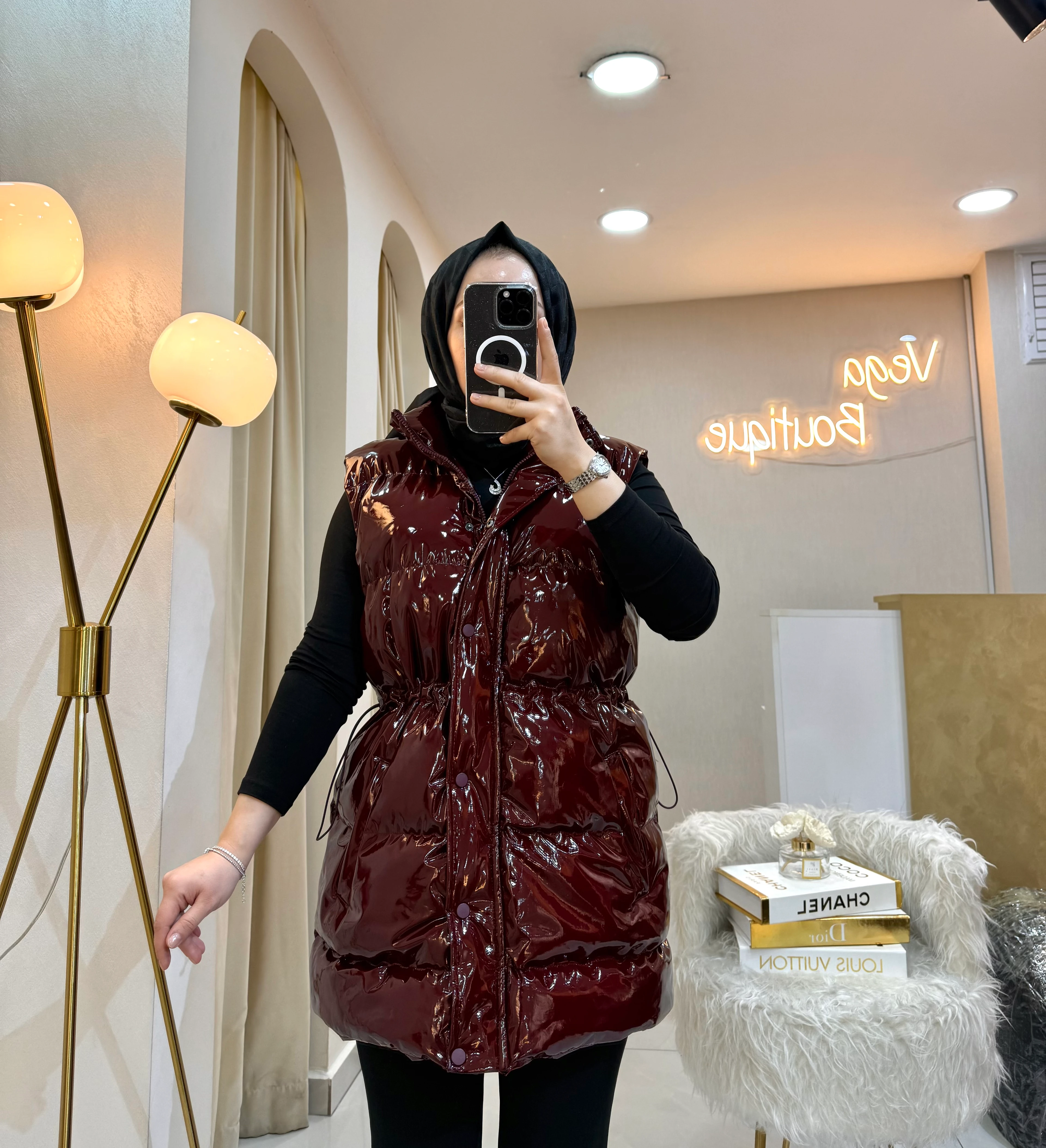 Rugan Şişme Yelek Bordo