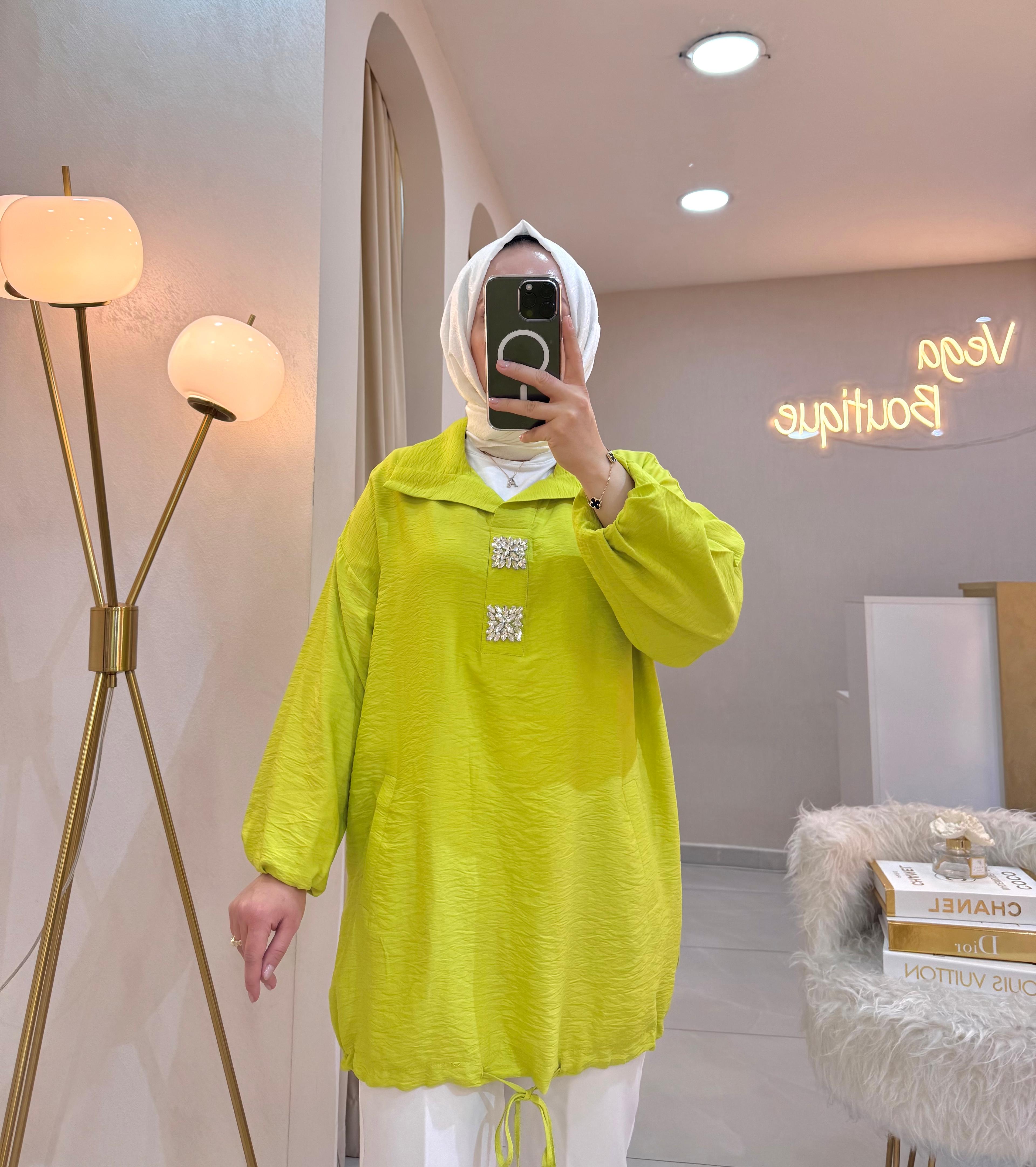 Yaka Detaylı Tunik