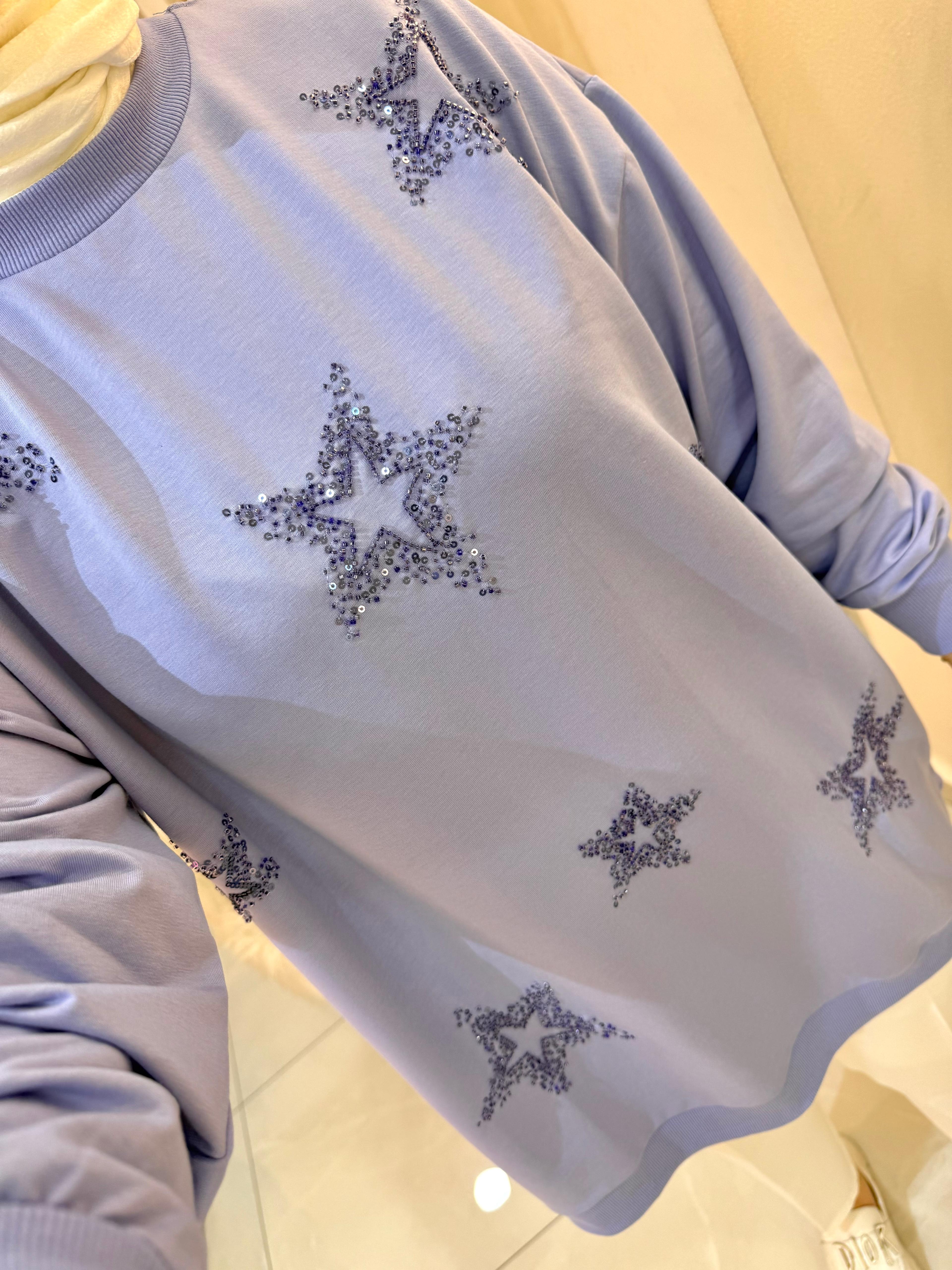 Yıldız Pullu Sweat