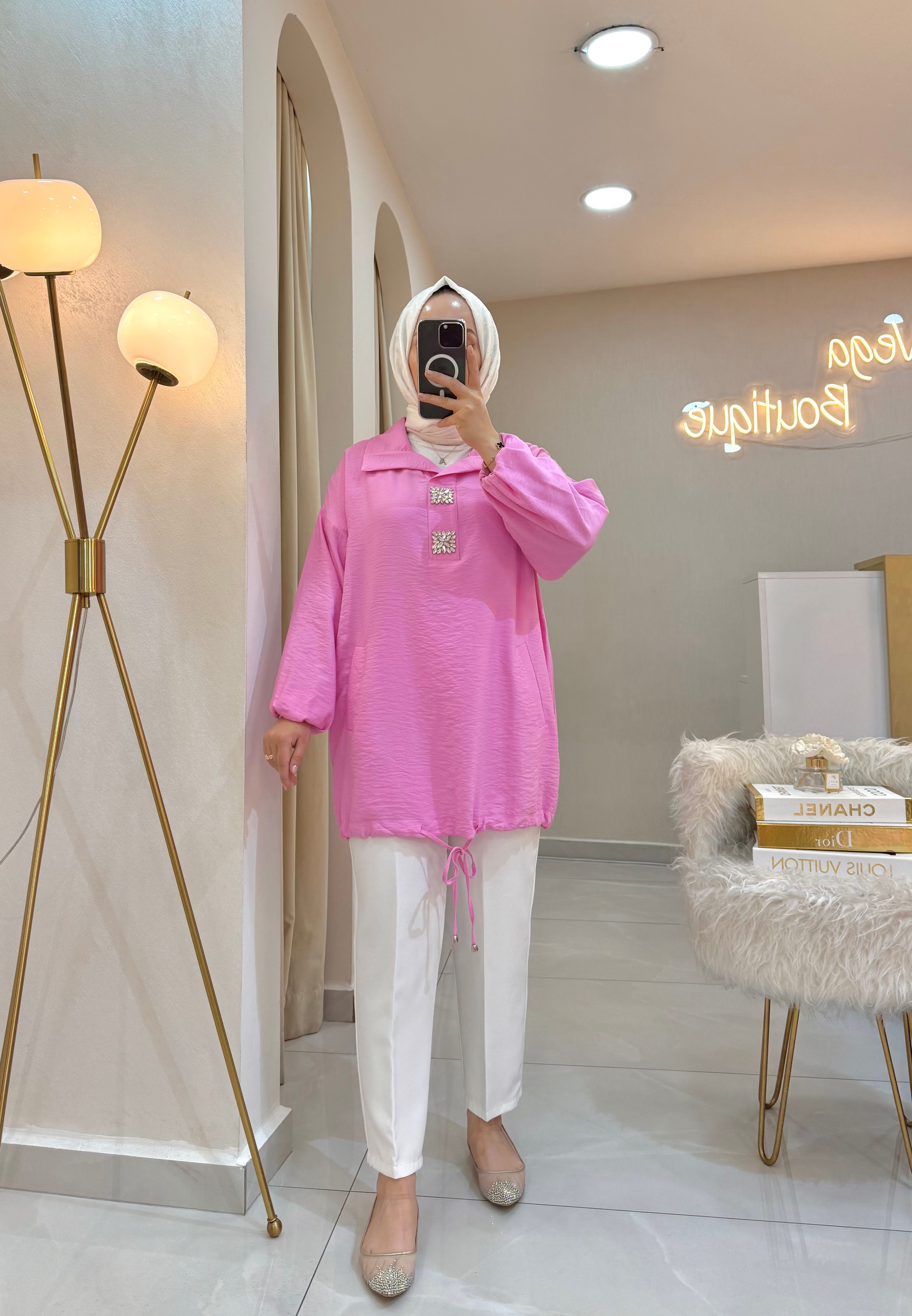 Yaka Detaylı Tunik