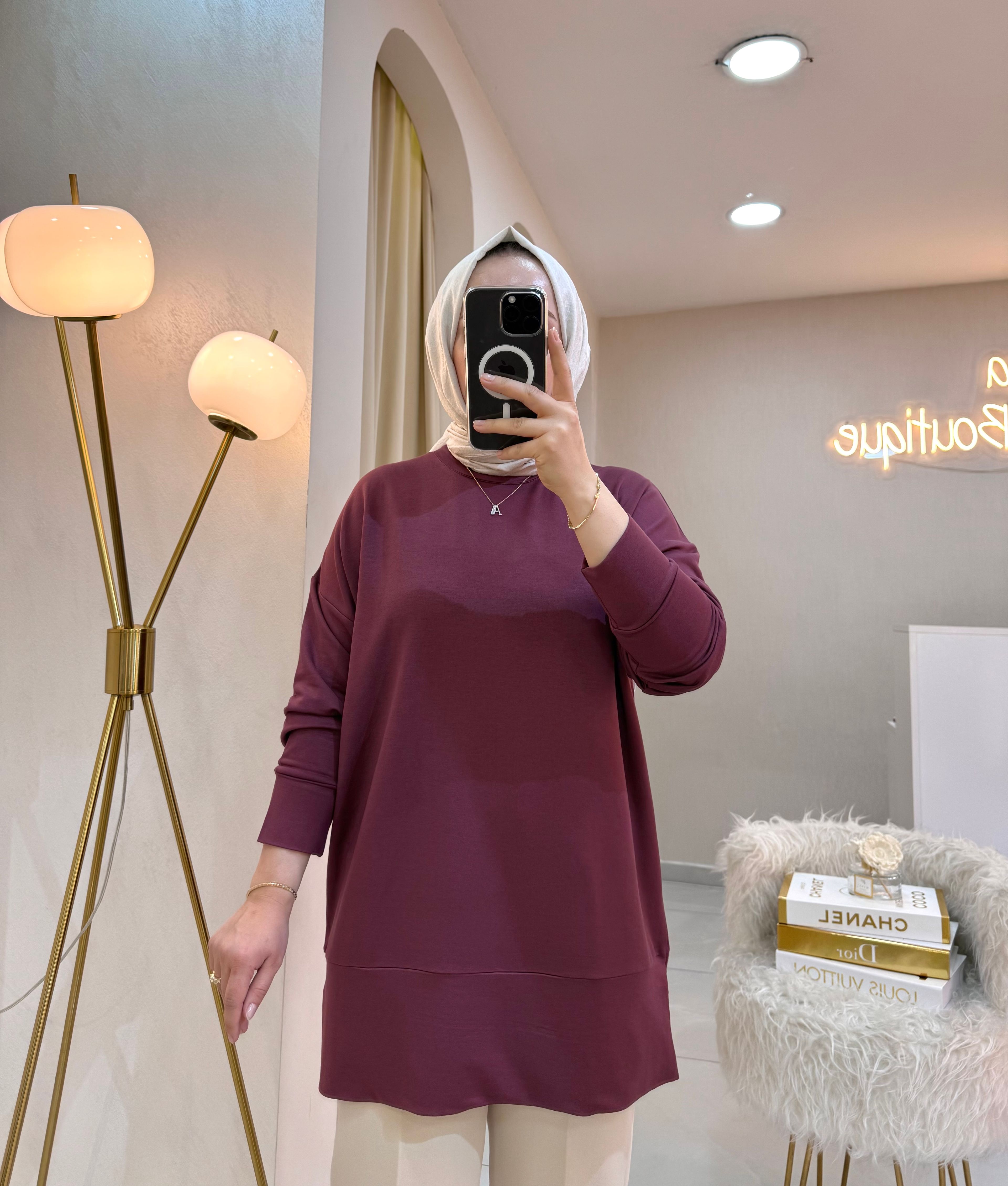 Basic Sweat Bordo