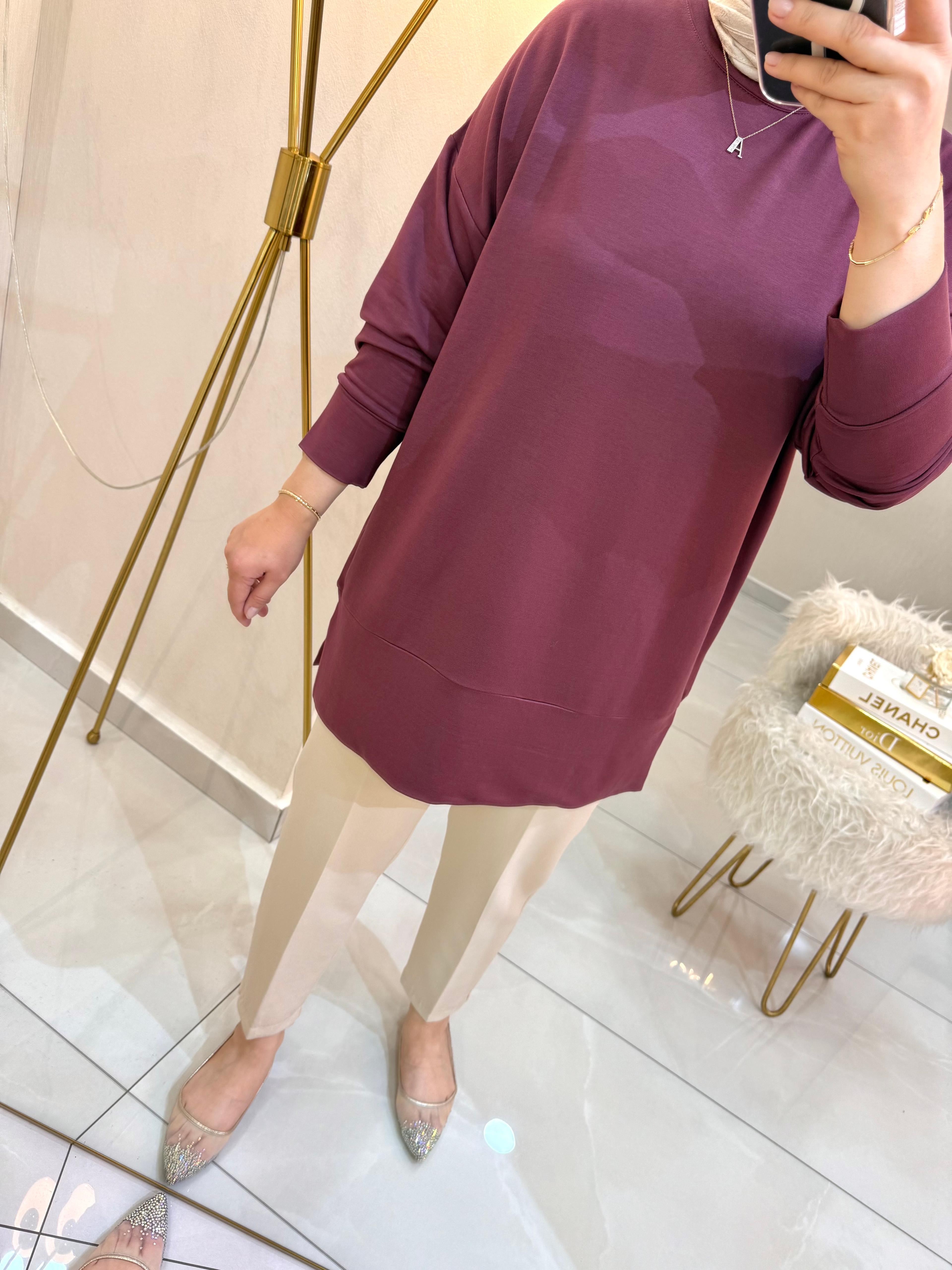 Basic Sweat Bordo