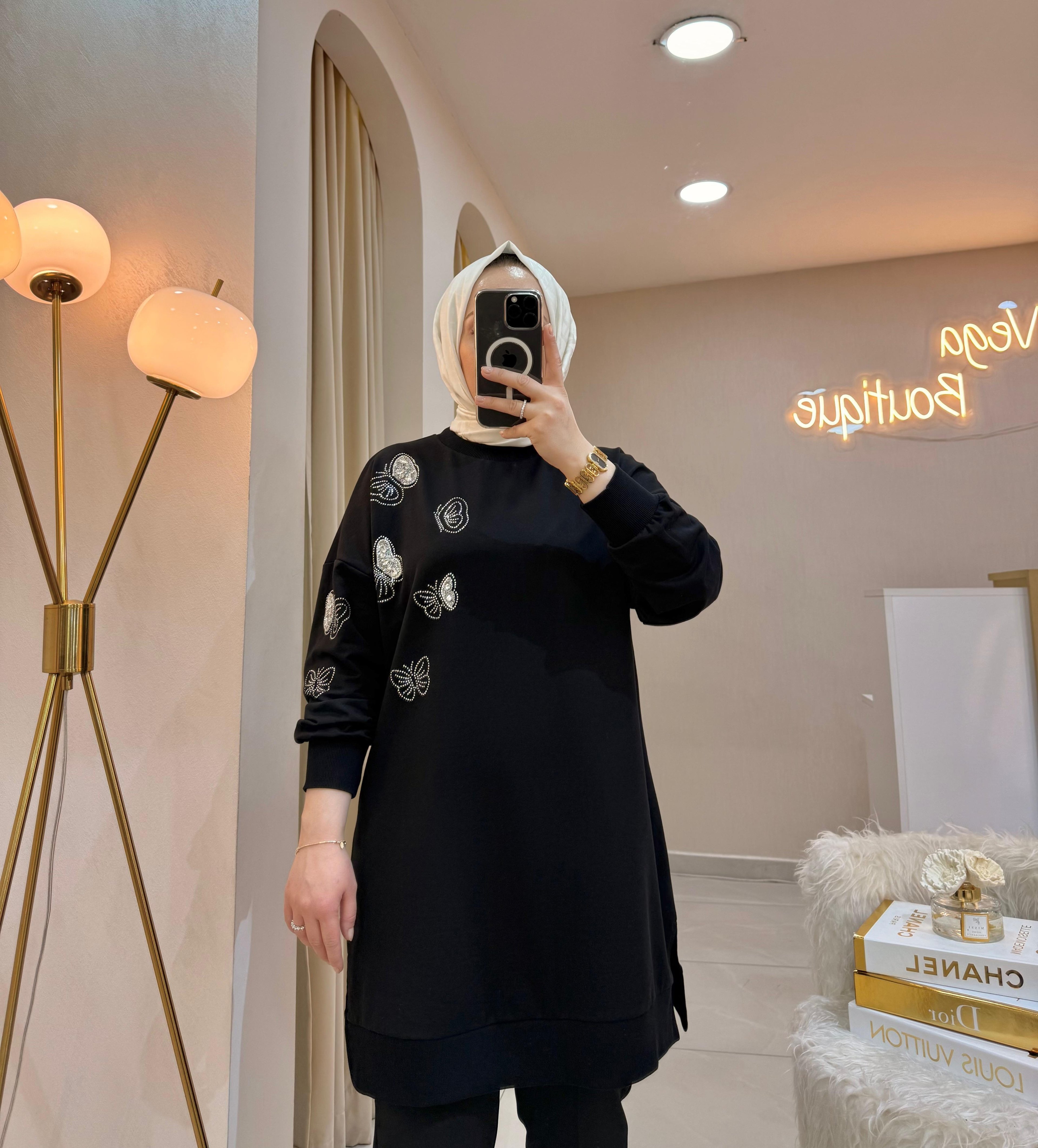 Taşlı Kelebek Sweat