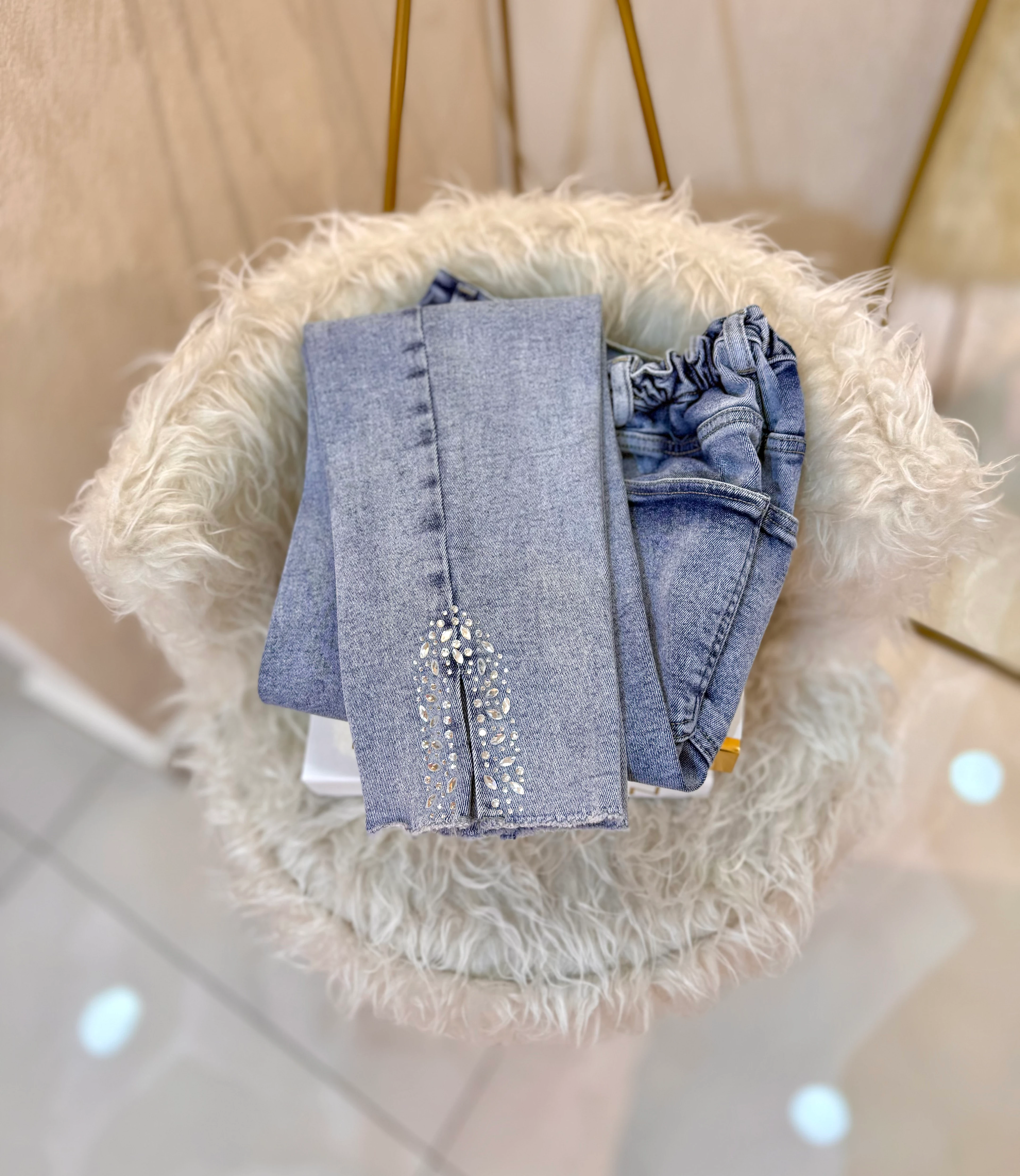 Alina Taşlı Jean Buz Mavi