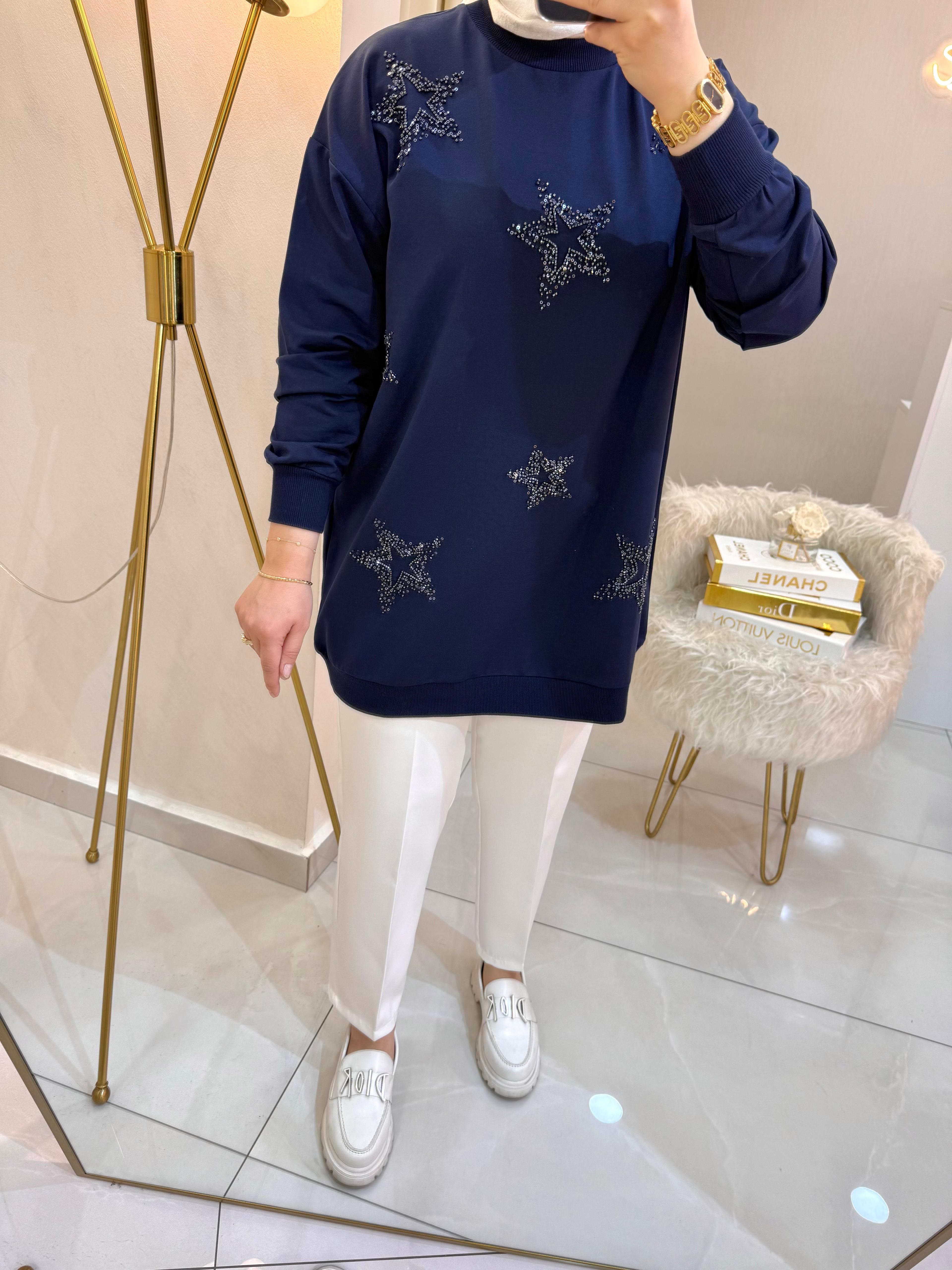 Yıldız Pullu Sweat Laci