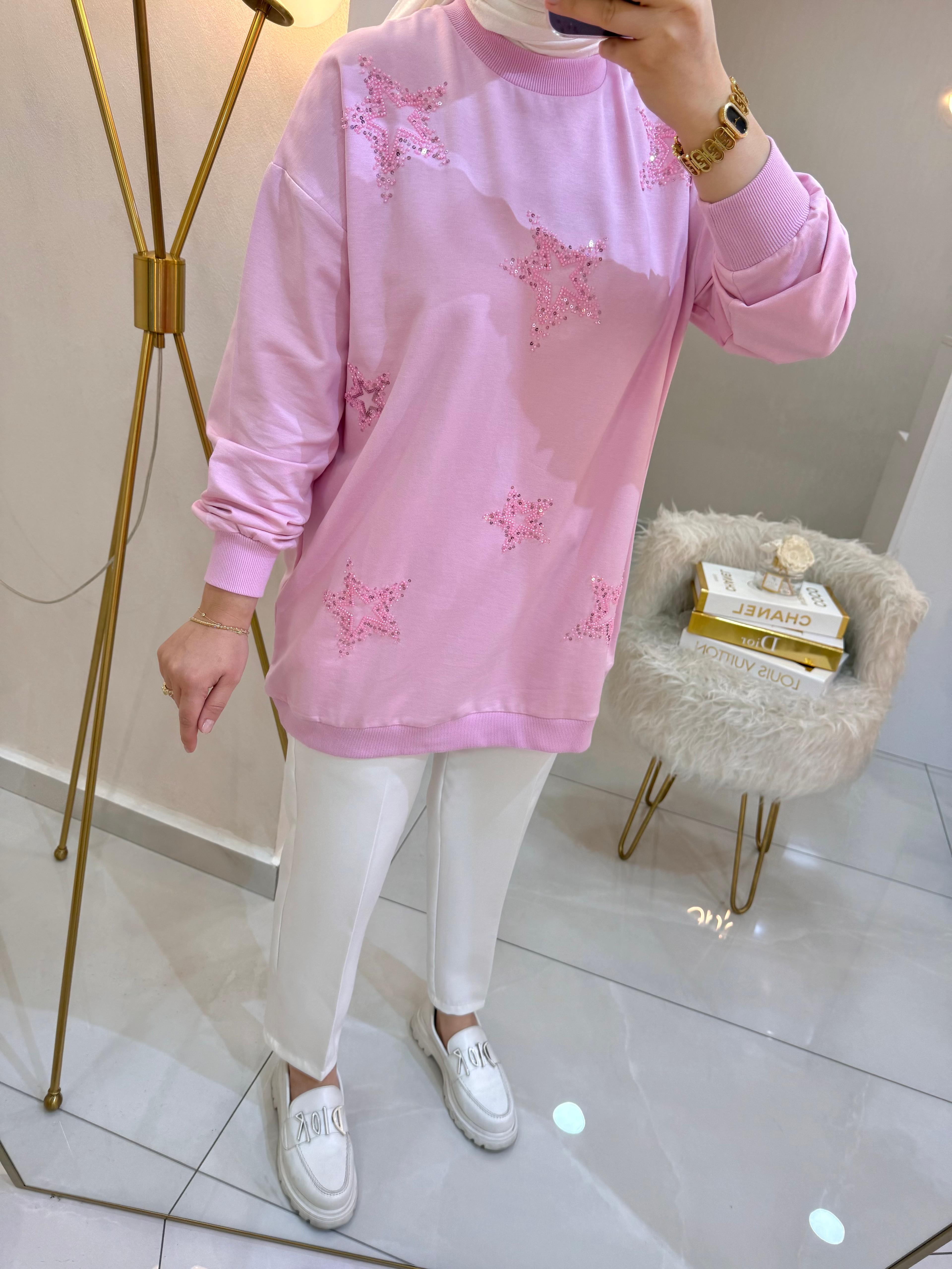 Yıldız Pullu Sweat