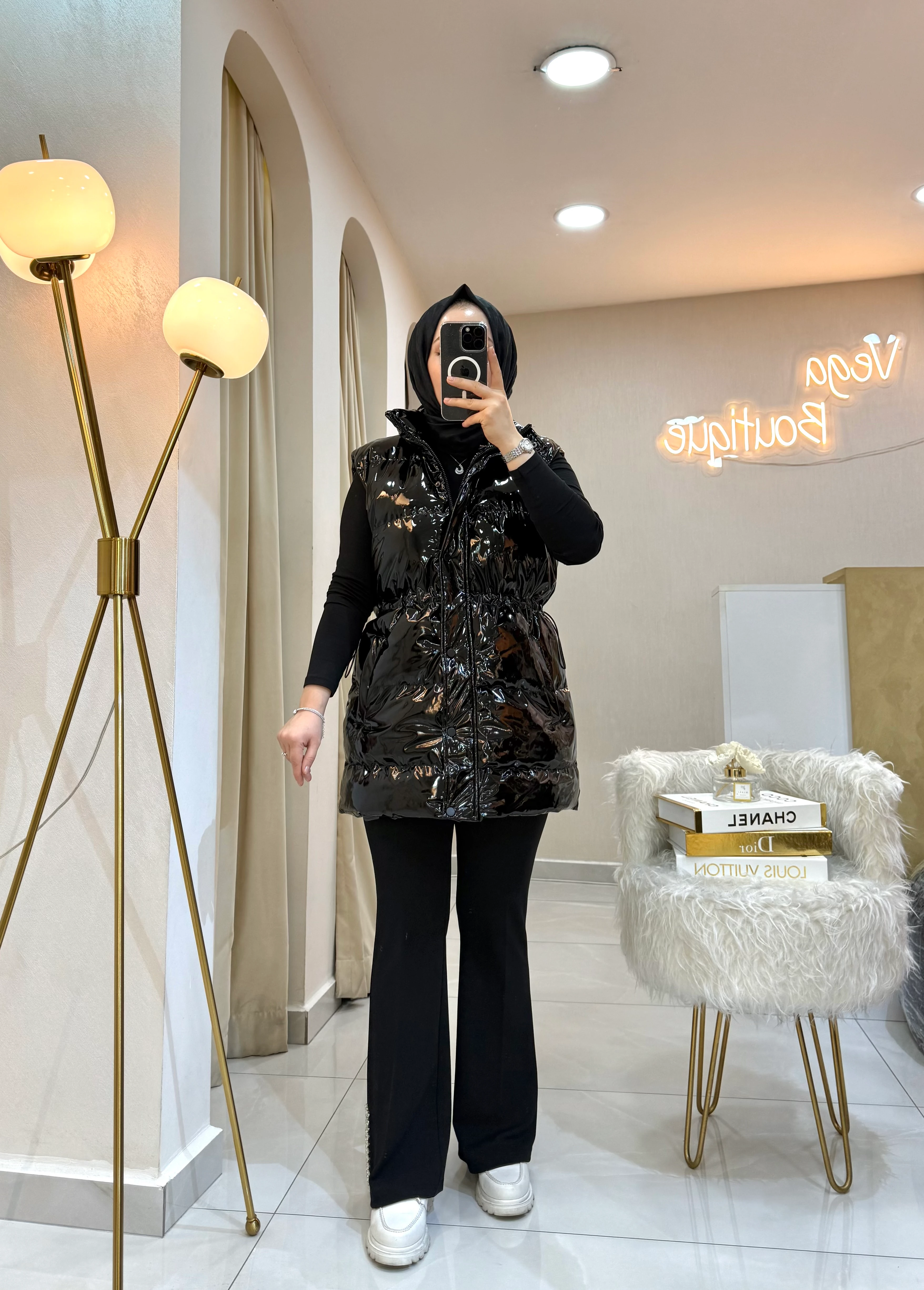 Rugan Şişme Yelek Siyah