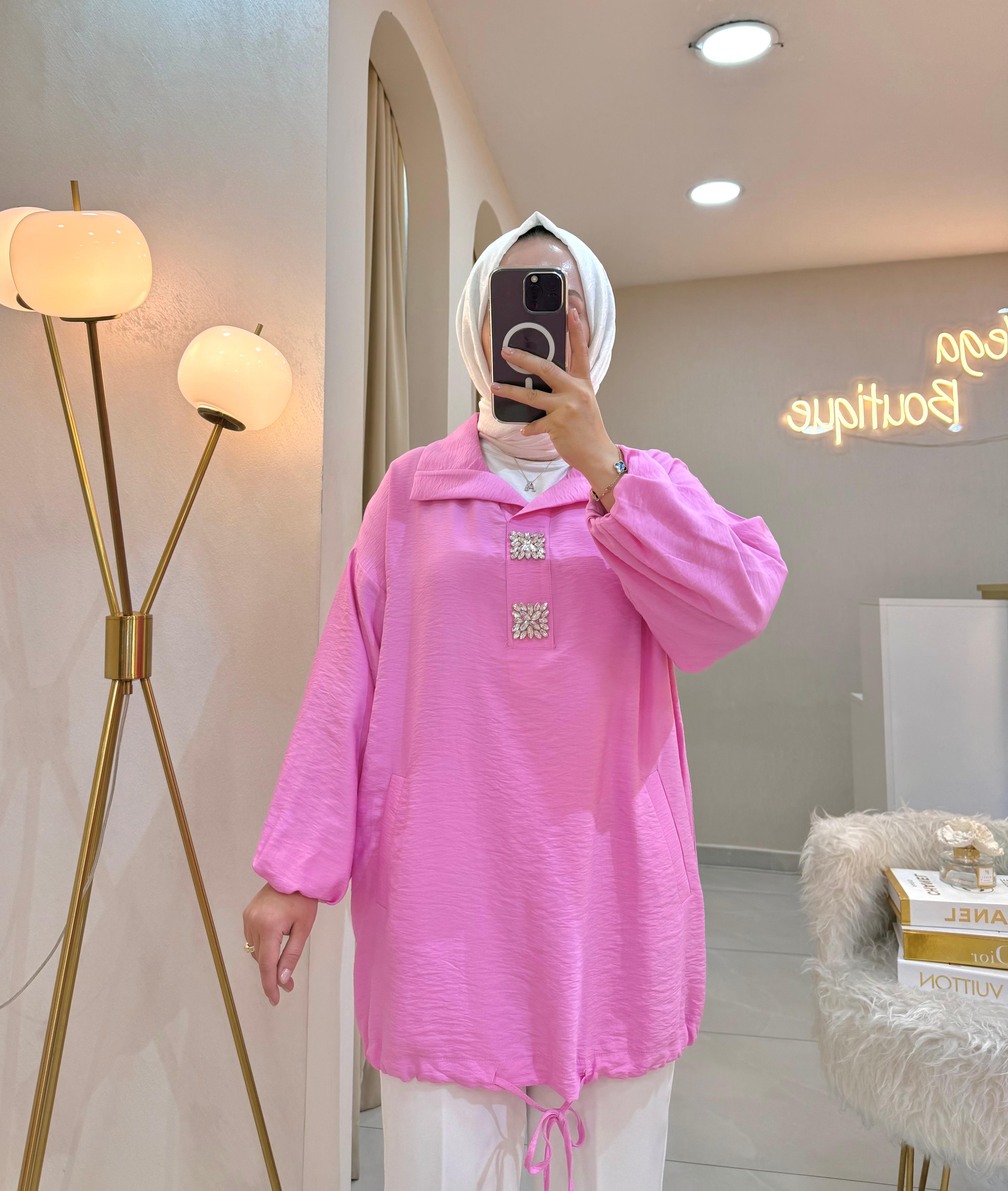 Yaka Detaylı Tunik