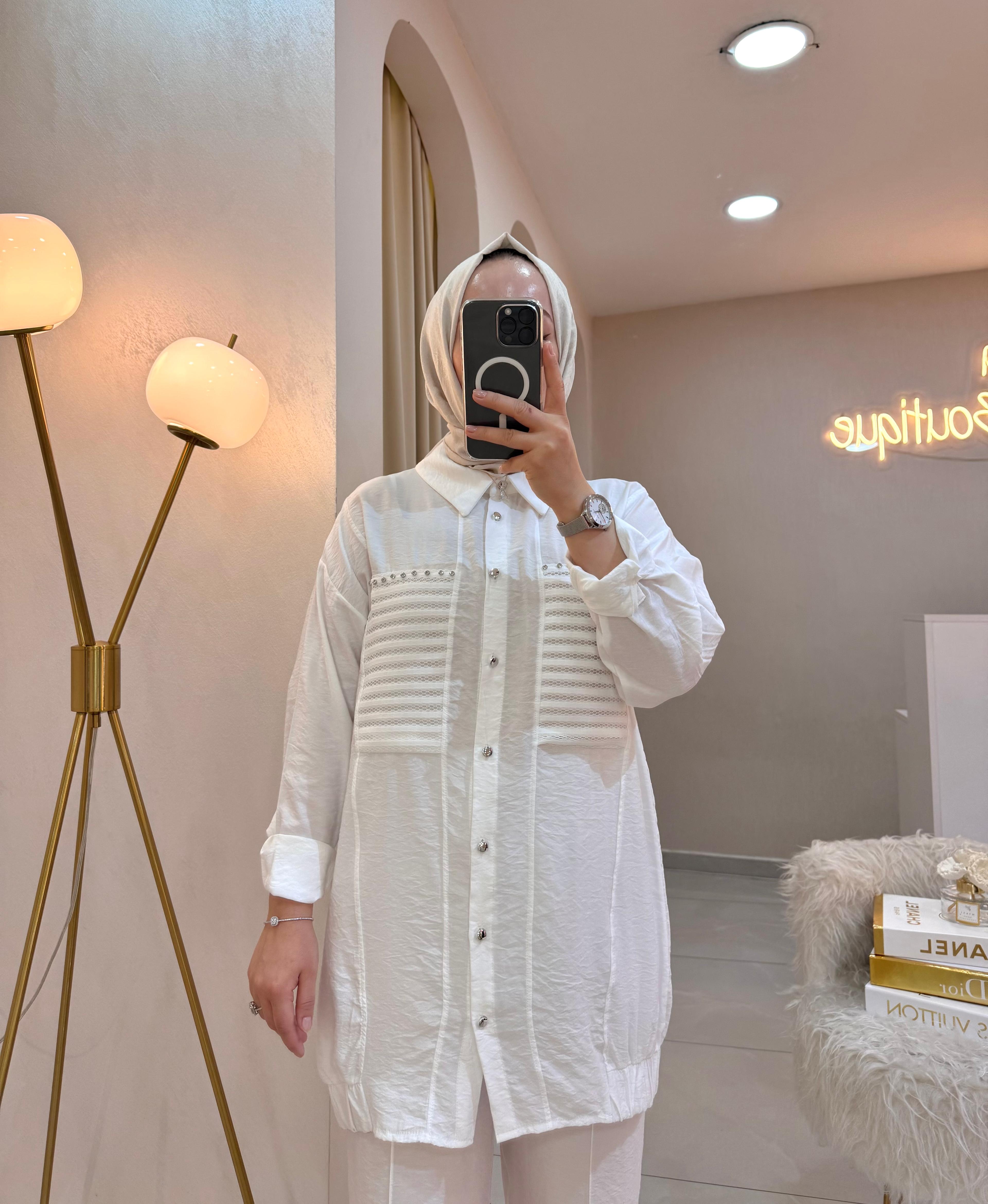 Lastik Detaylı Güpürlü Taşlı Takım
