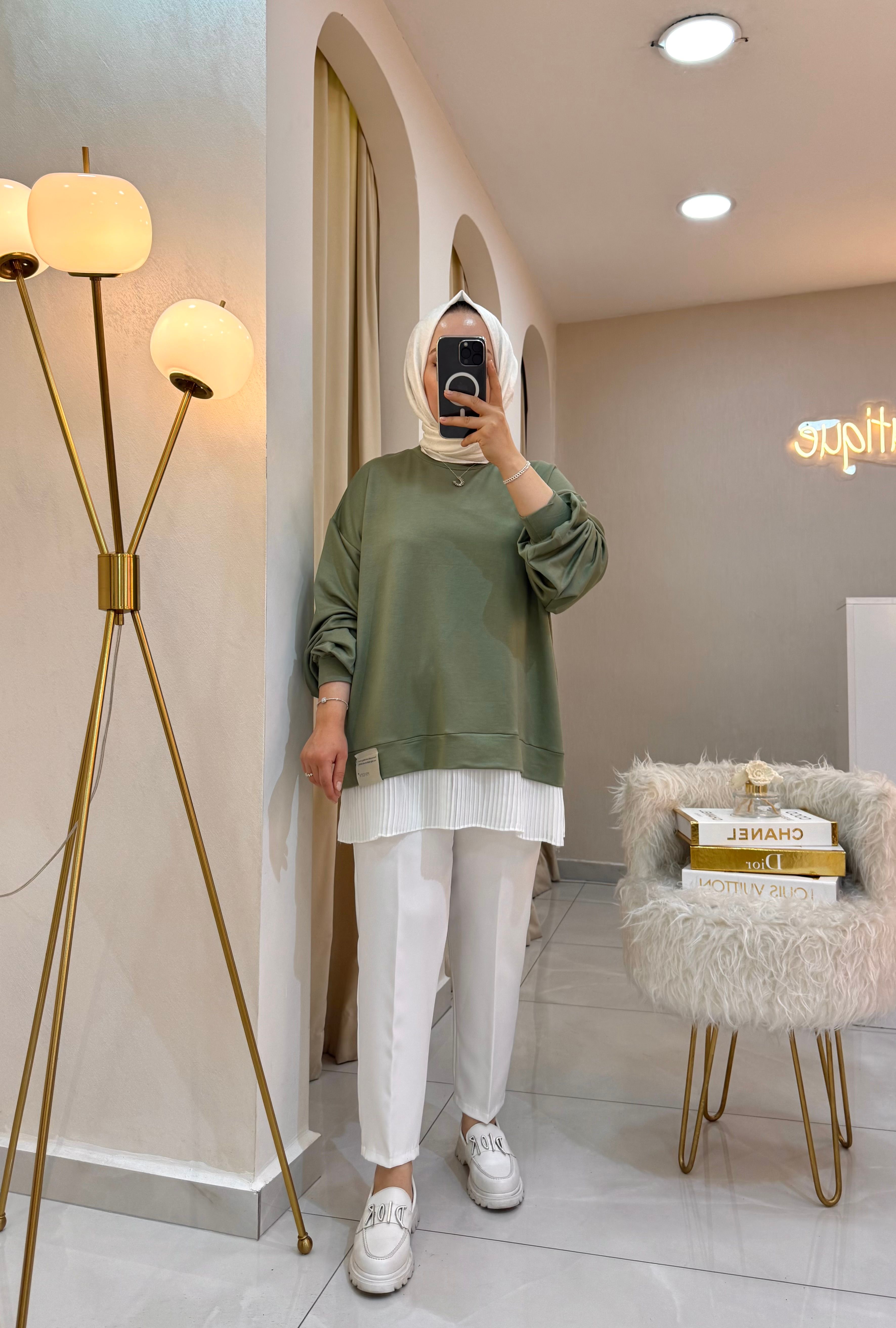 Pileli Sweat Adaçayı