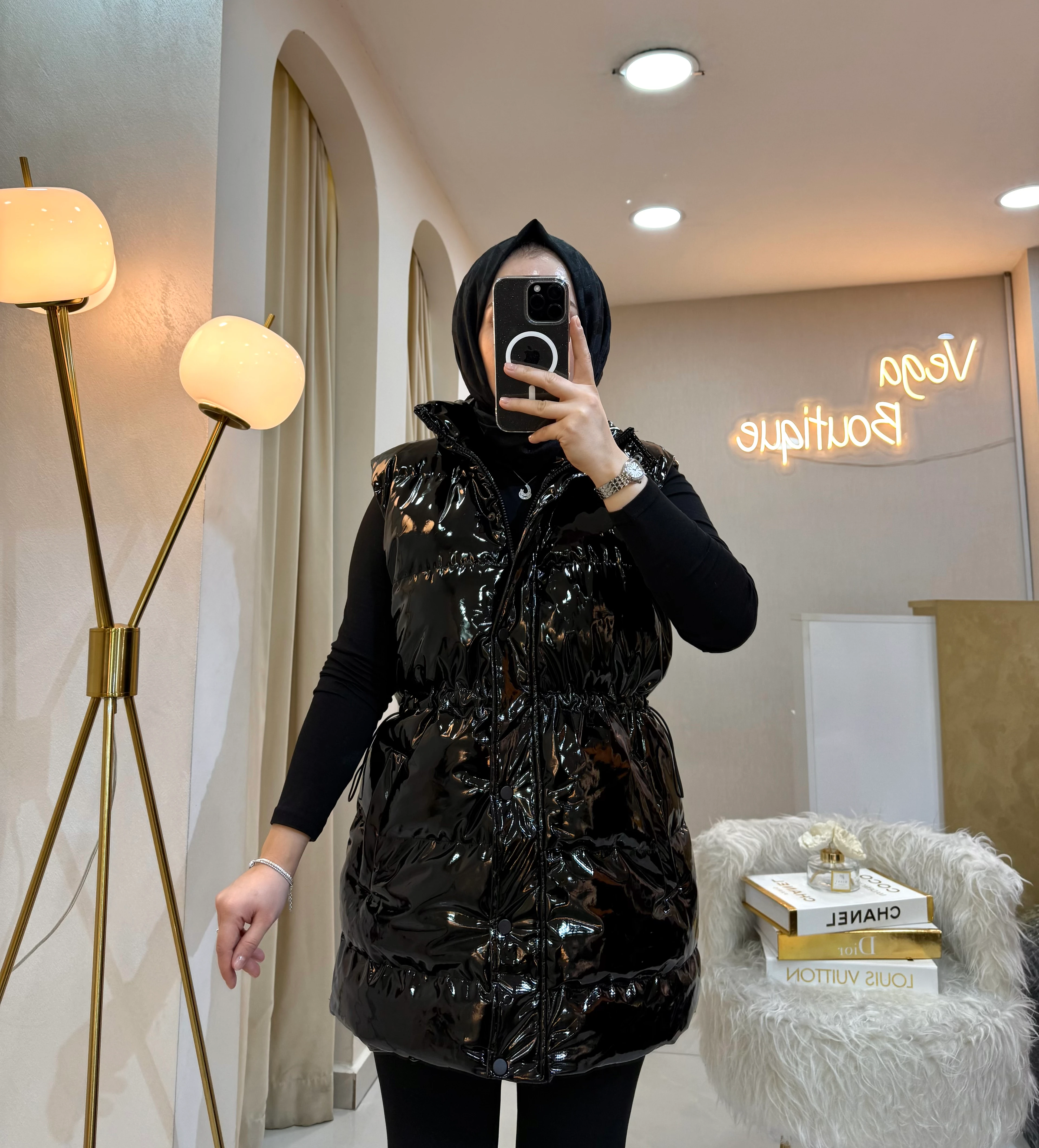 Rugan Şişme Yelek Siyah