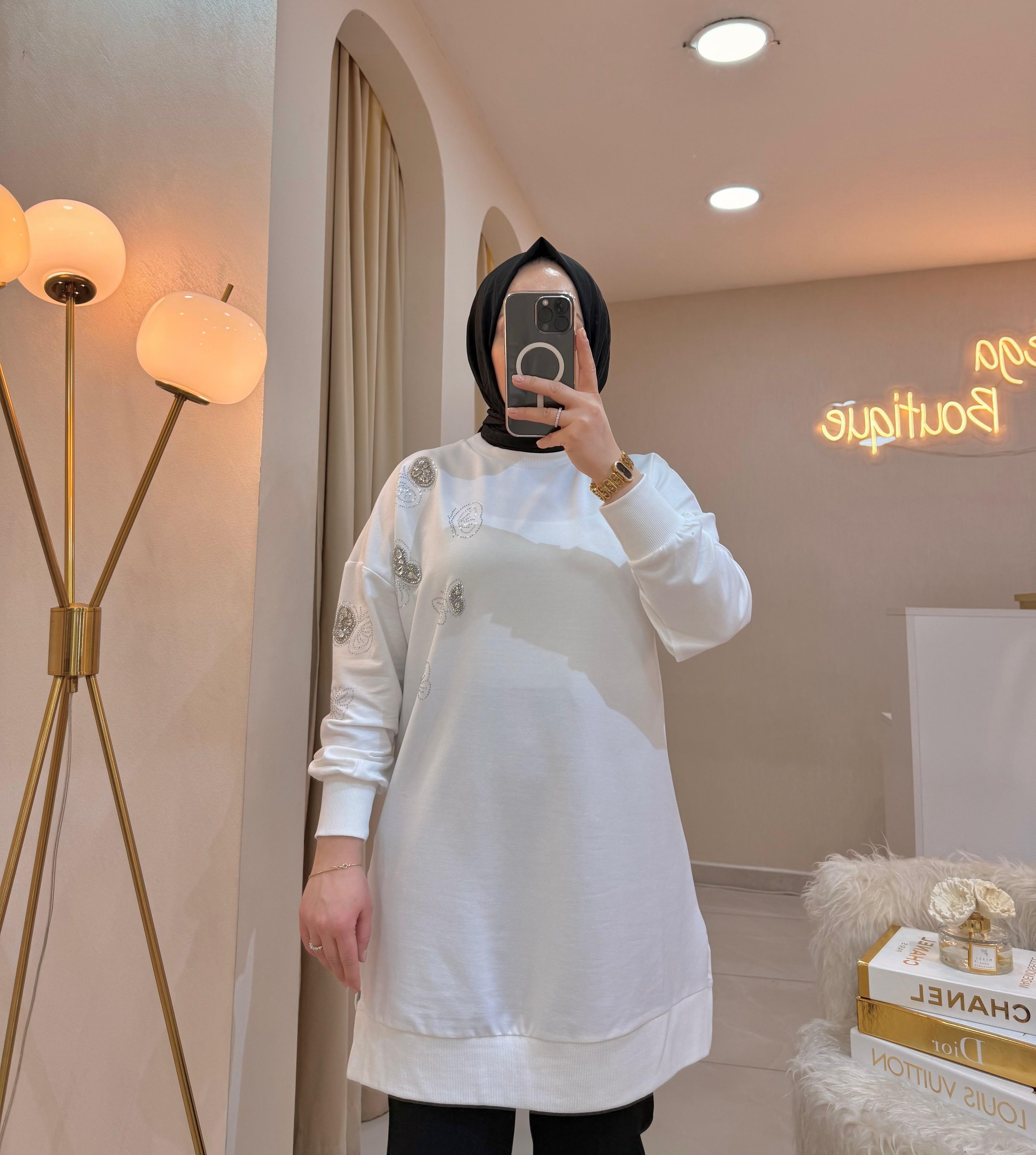 Taşlı Kelebek Sweat