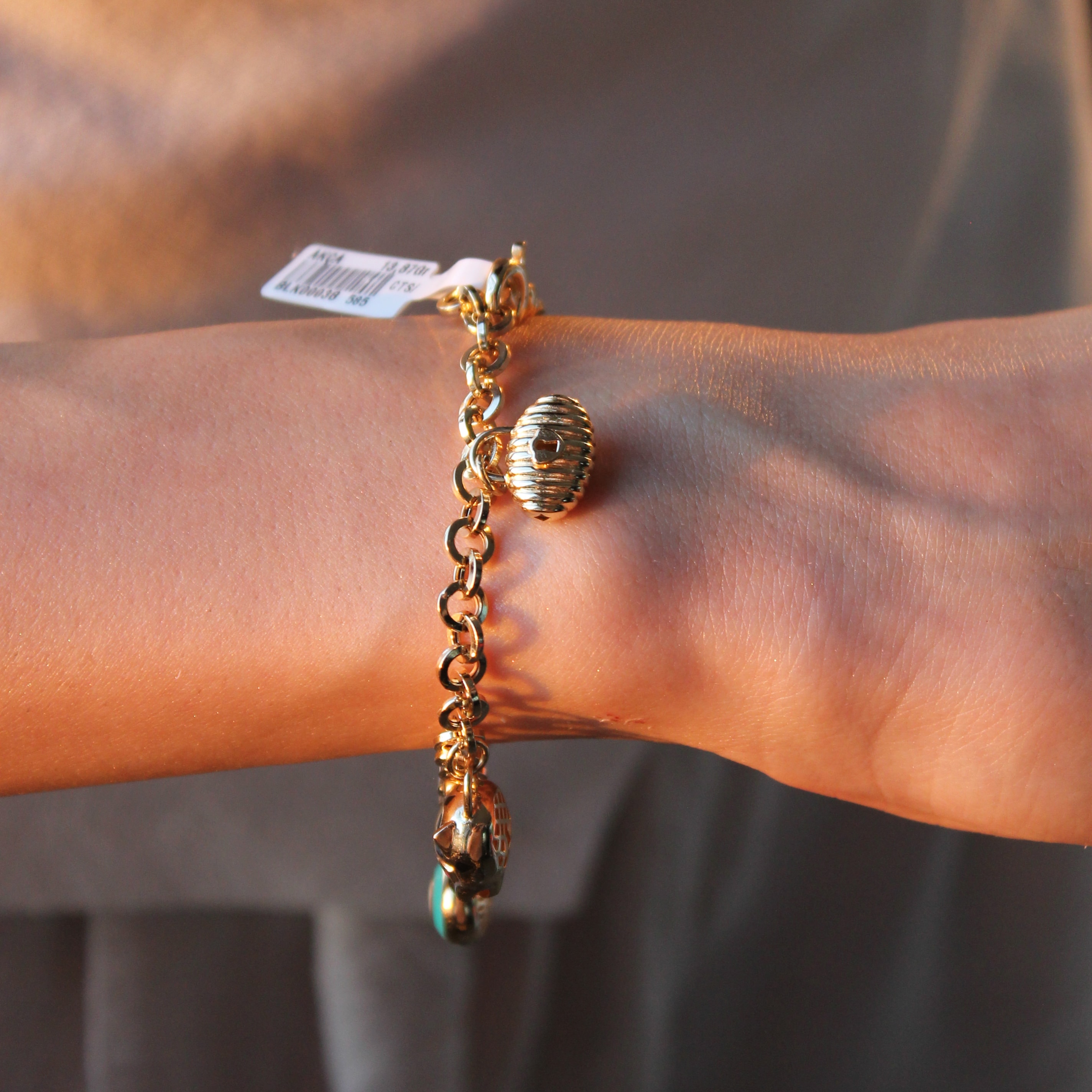 Panter Charm'lı Bileklik