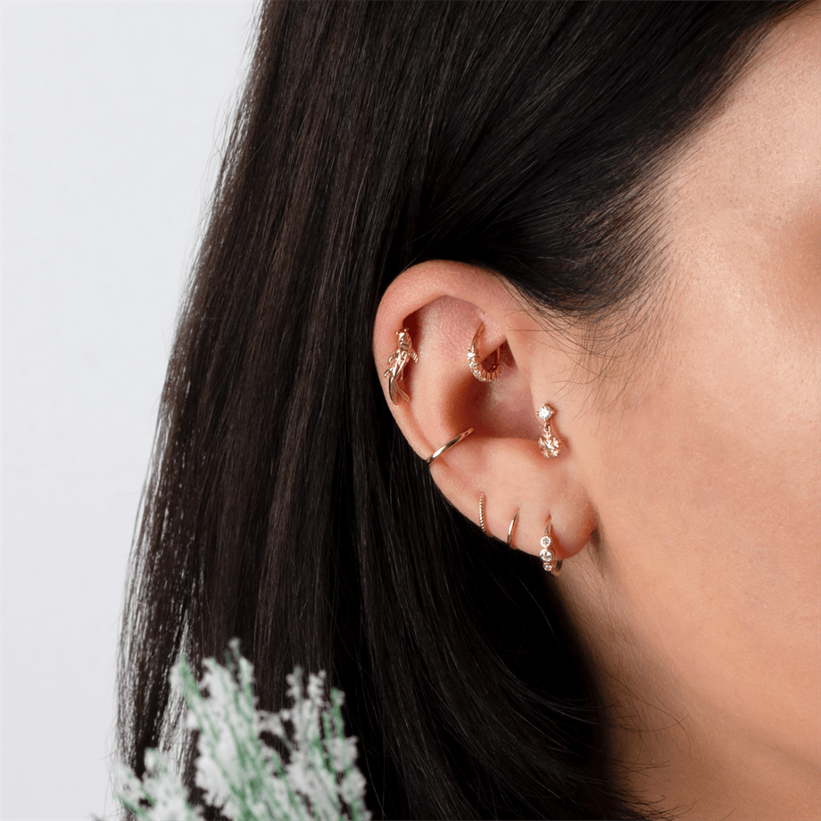 Koi Balığı Piercing Tragus