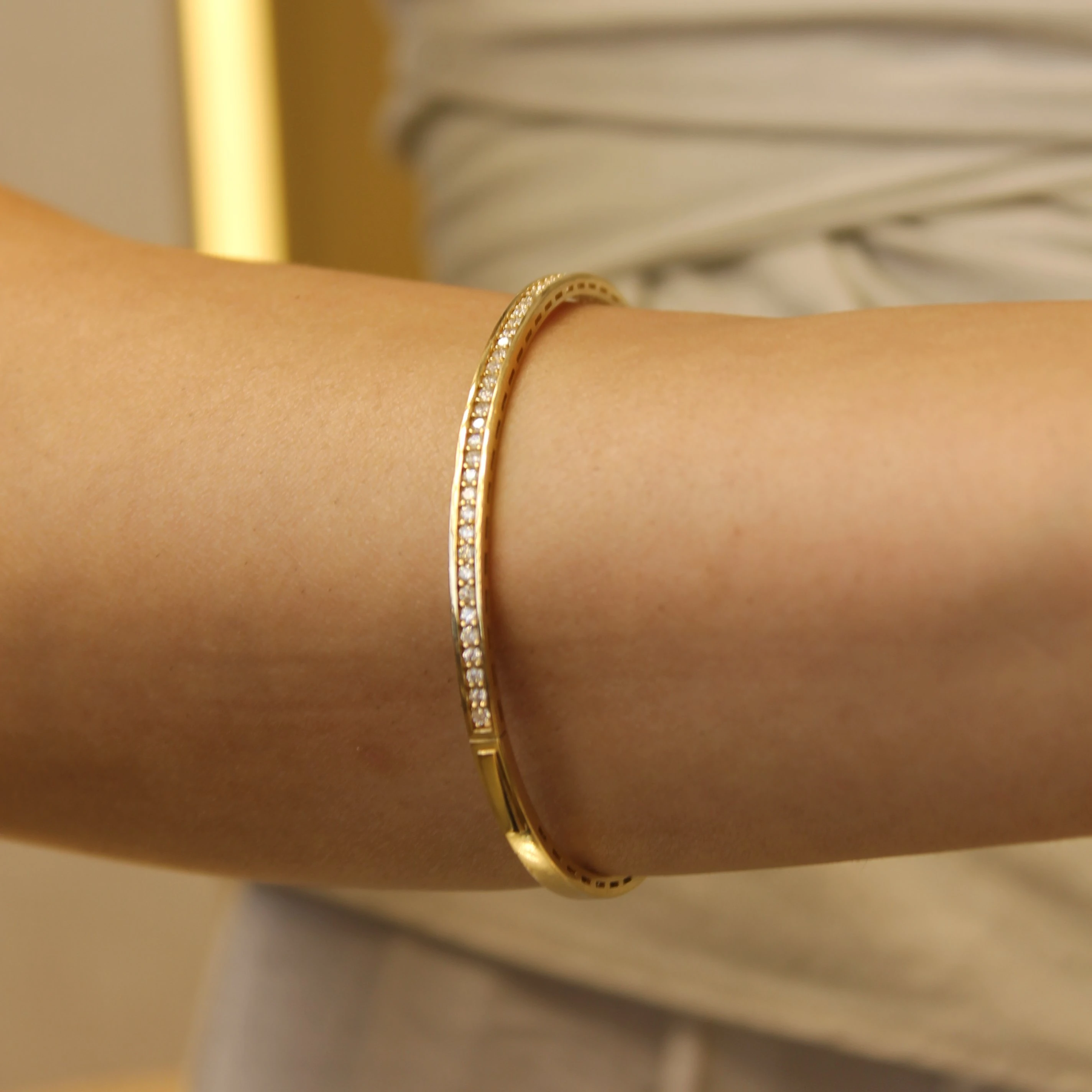 Pırlanta Kelepçe Bilezik