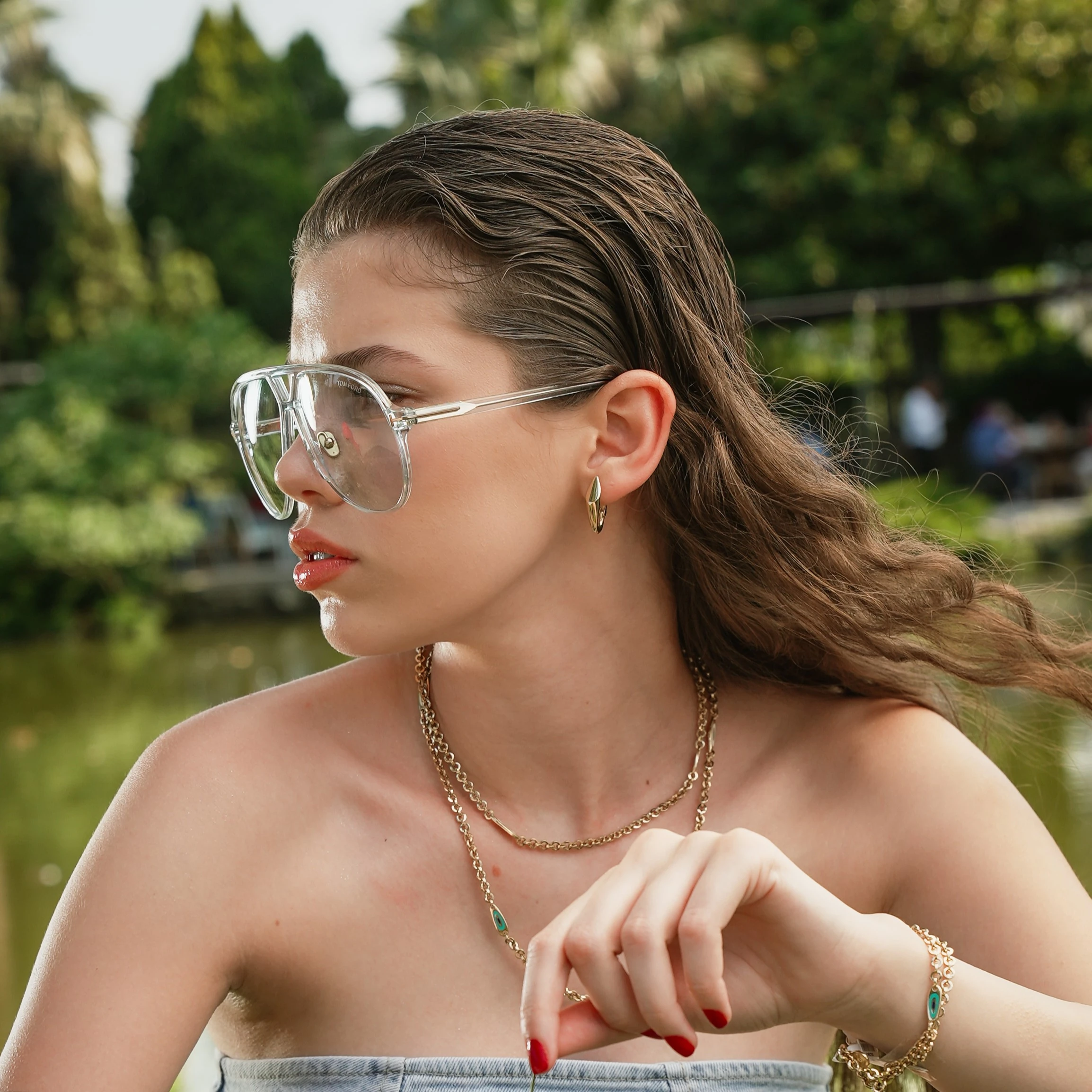 Fortuna Çift Zincir Kolye