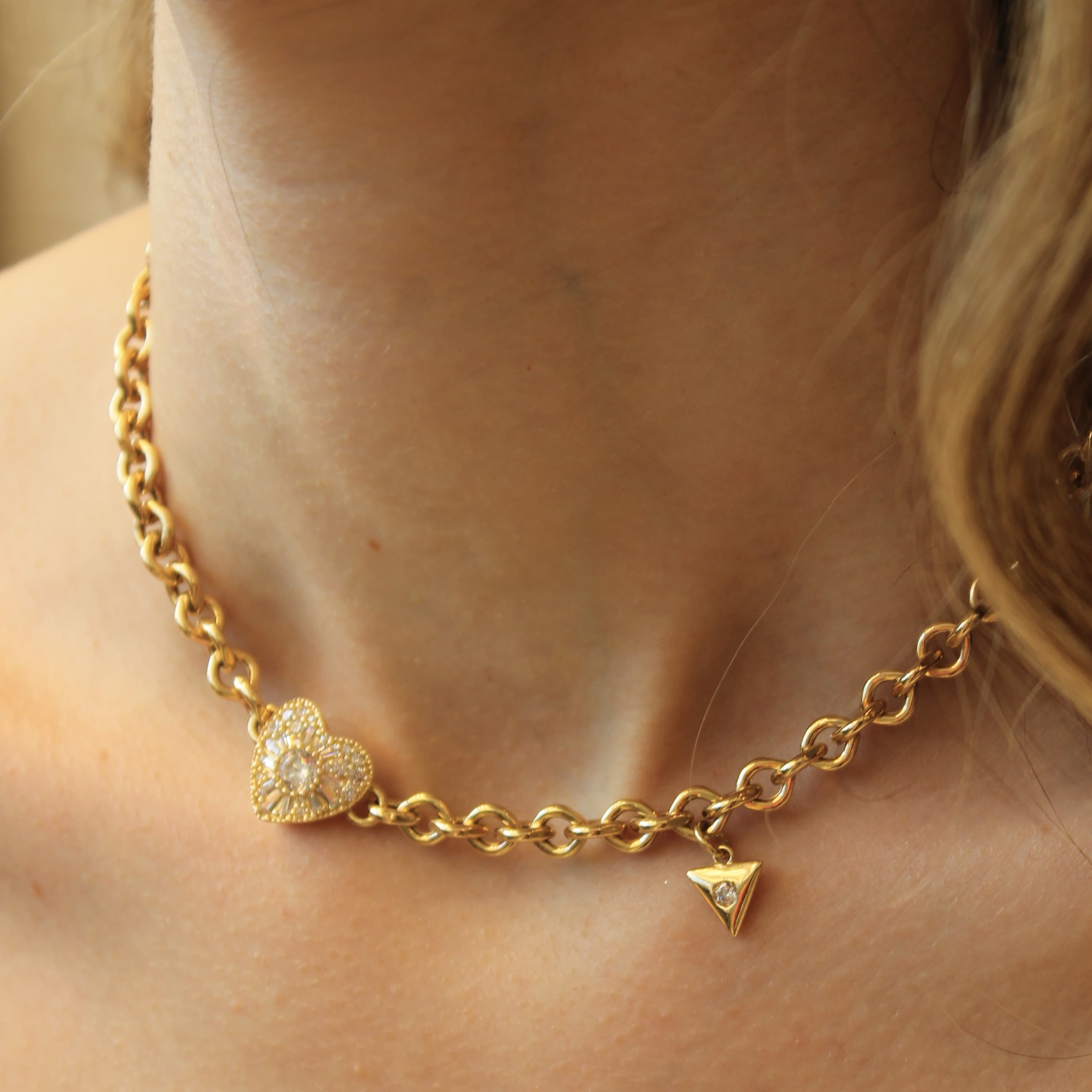 Kalp Choker Kolye