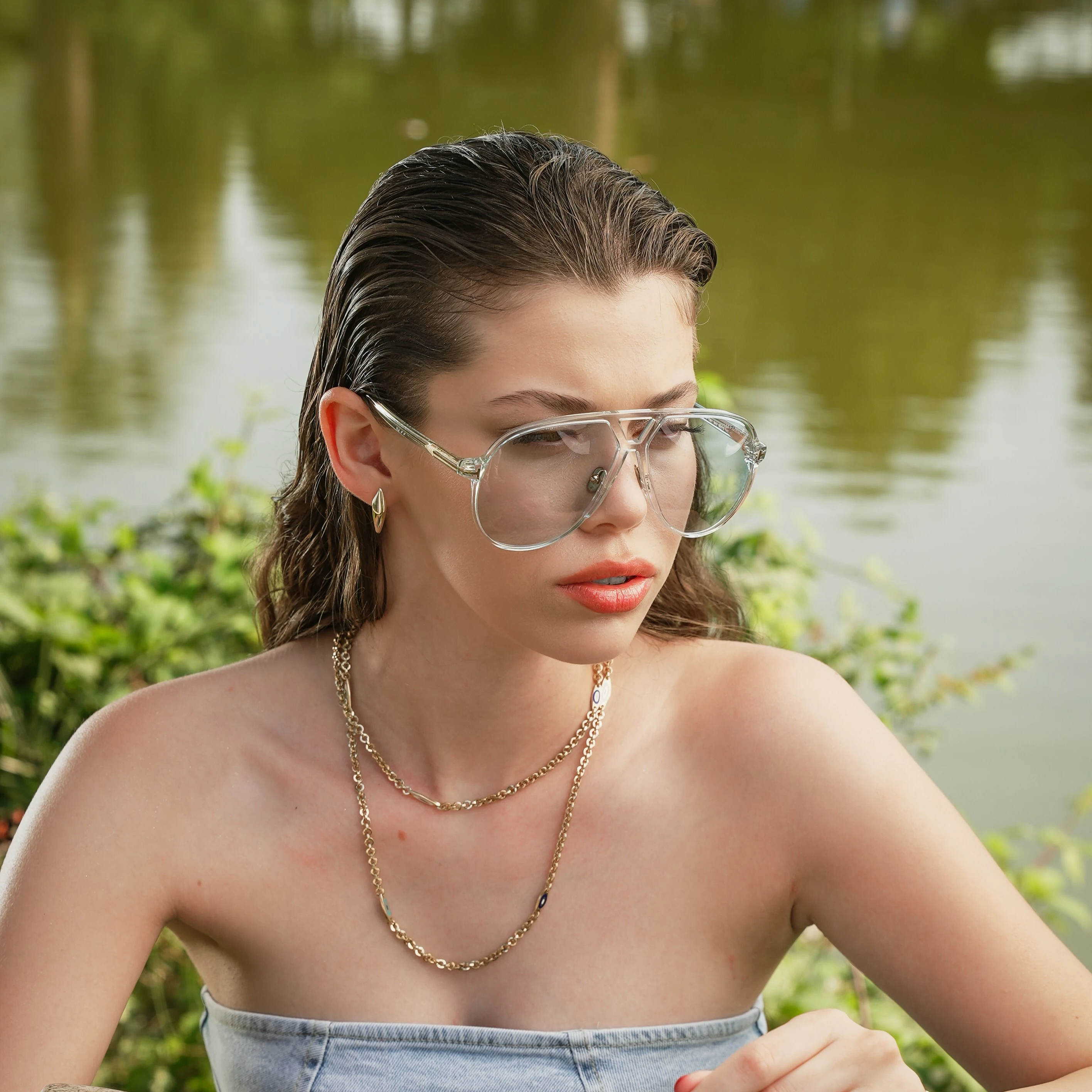 Fortuna Çift Zincir Kolye