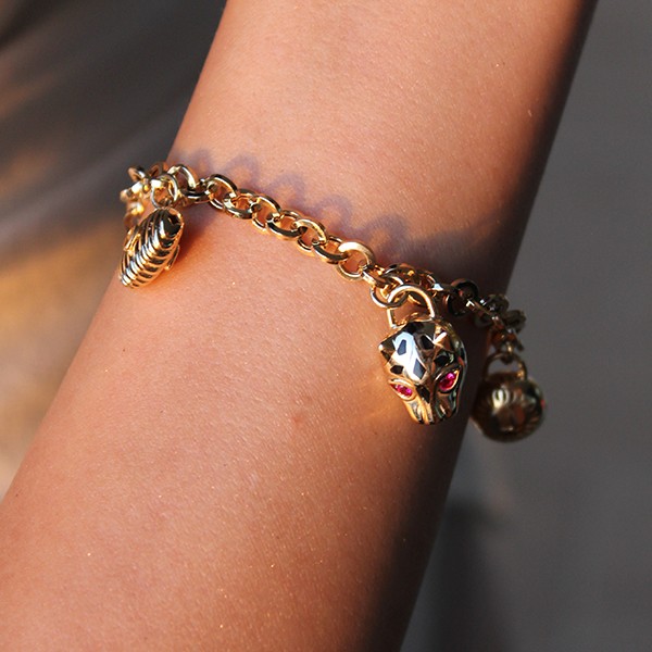 Panter Charm'lı Bileklik