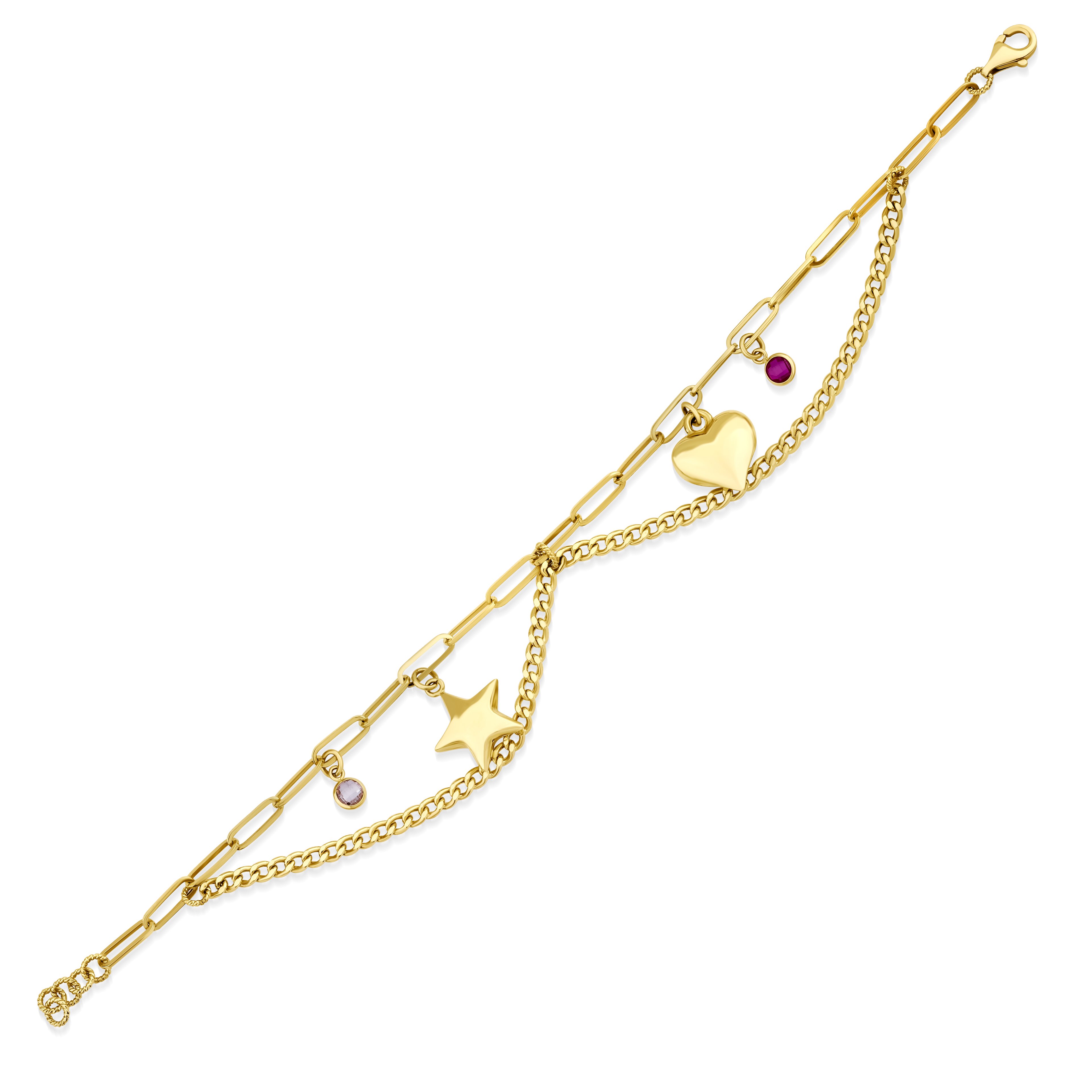 Kalp ve Yıldız Choker Kolye
