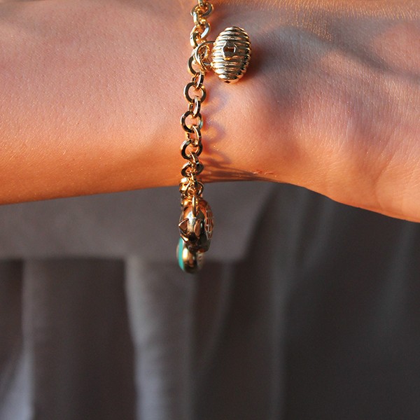 Panter Charm'lı Bileklik