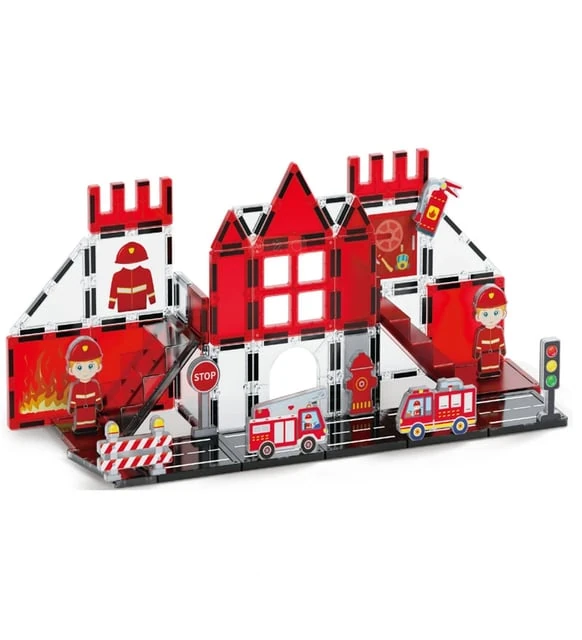 48 Parça Manyetik İtfaiye Serisi