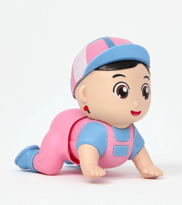 Sevimli Emekleyen Bebek Pembe