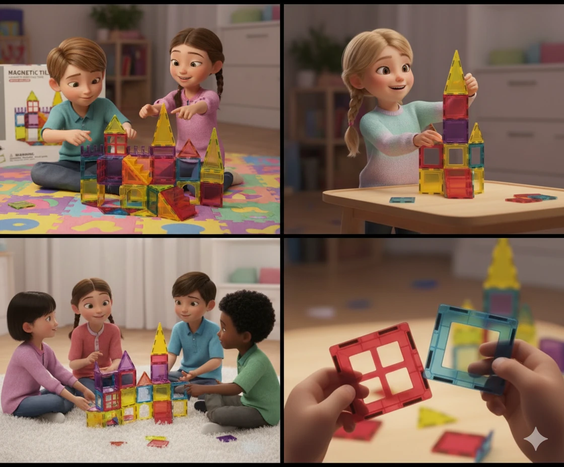 45 Parça Manyetik Bloklar