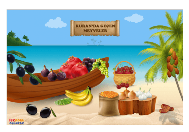 Kuran'da Geçen Bitkiler Ahşap Puzzle