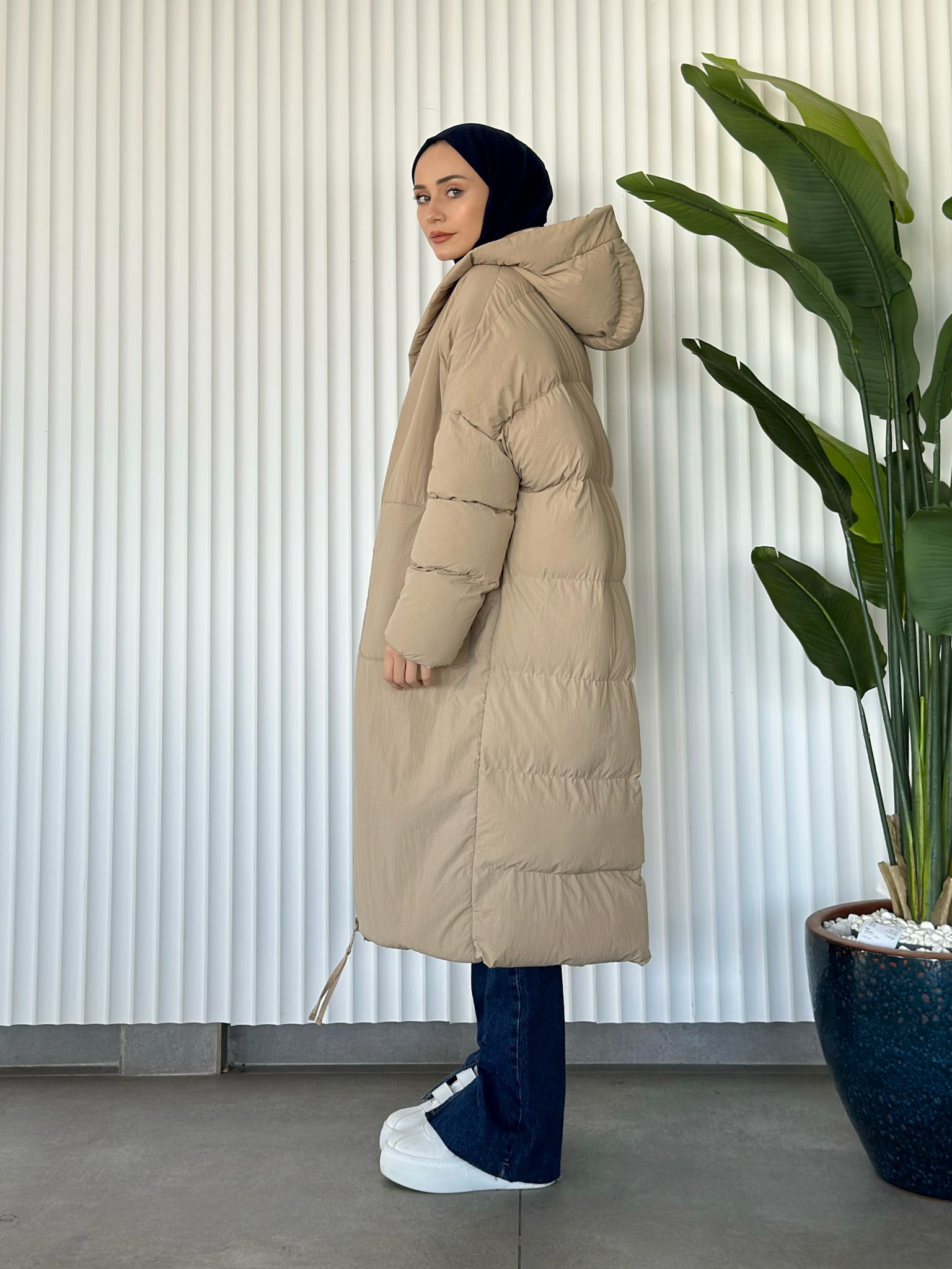 OVERSIZE KAPÜŞONLU  ŞİŞME MONT