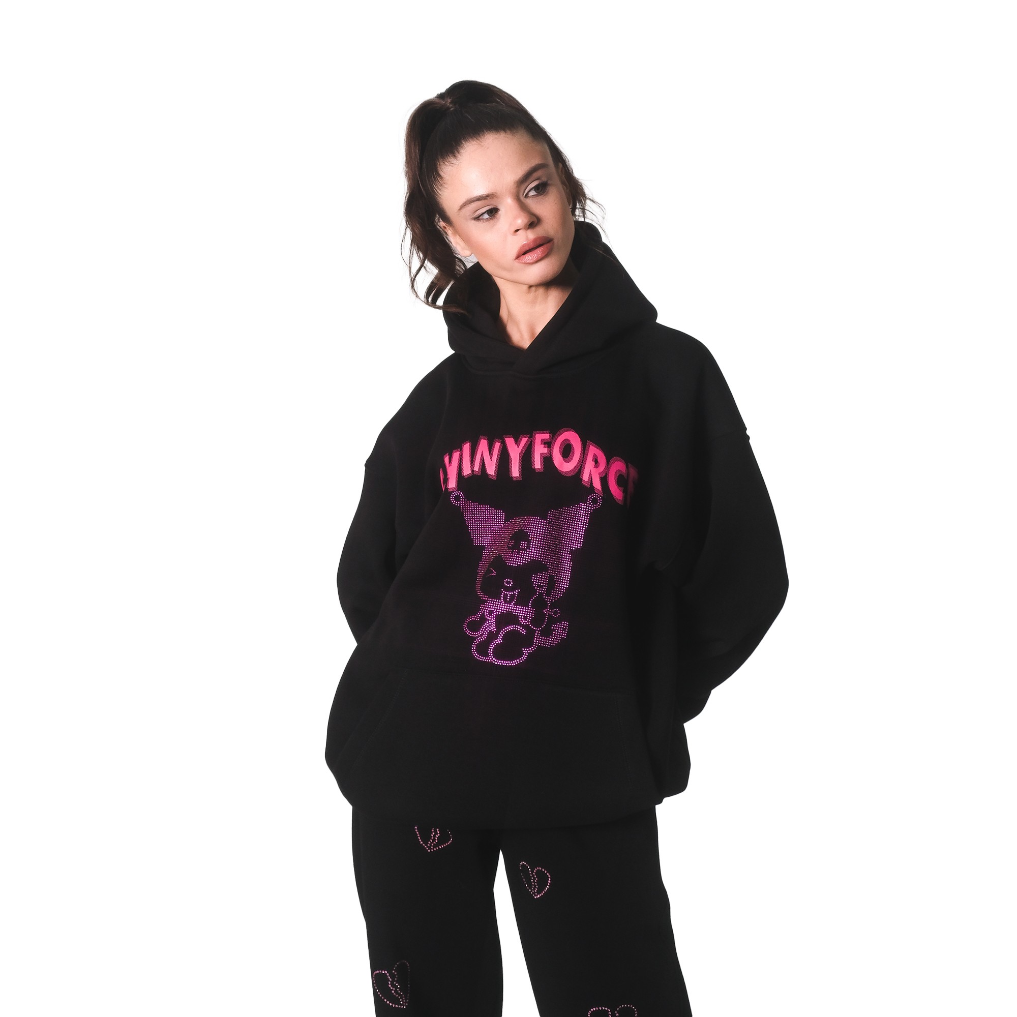 Shinyforce AURORA Kuromi Rhinestone Sweatshirt