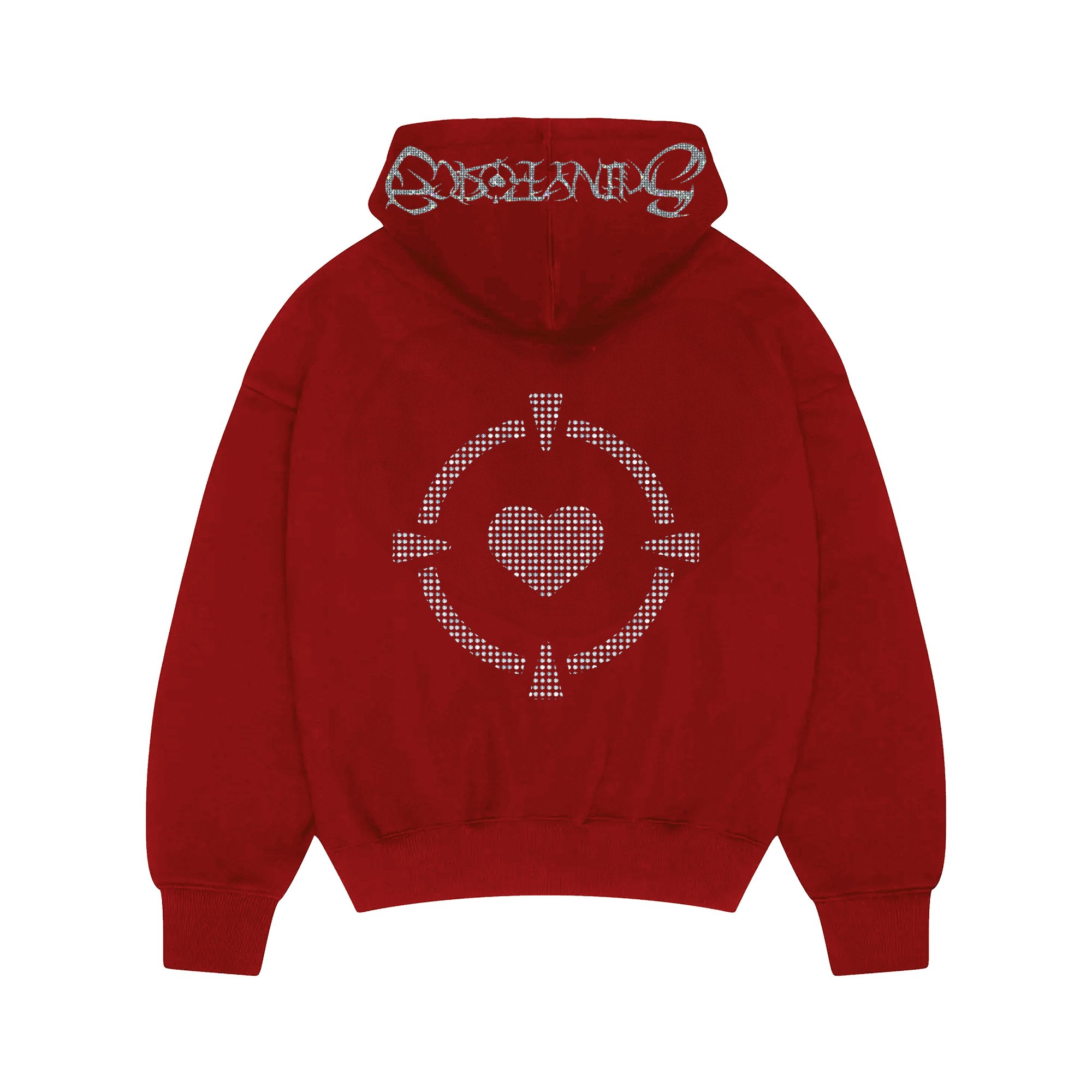 Viserion Drop Rhinestone Heart Sweatshirt