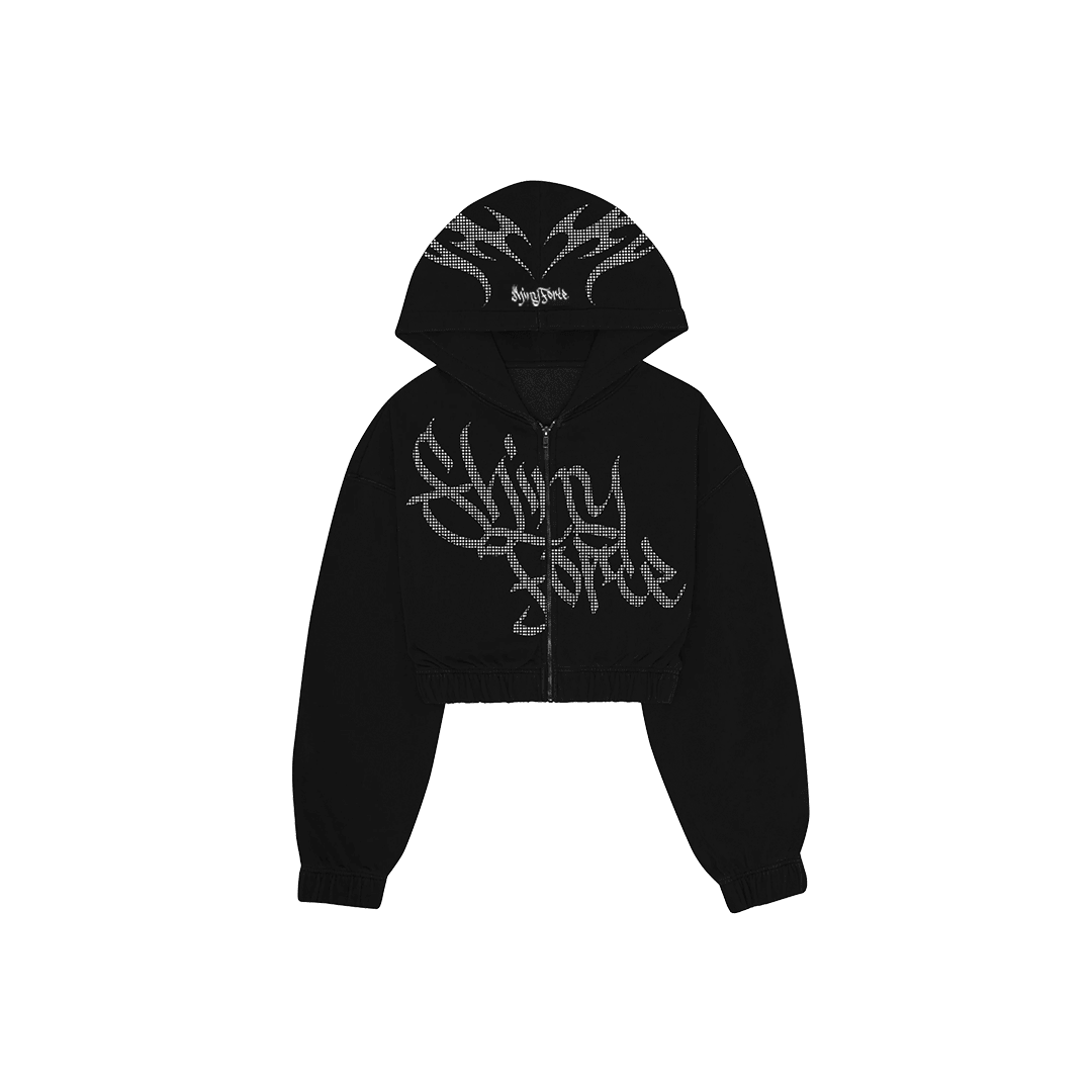 Dream Drop 0.2 Black Crop Sweatshirt