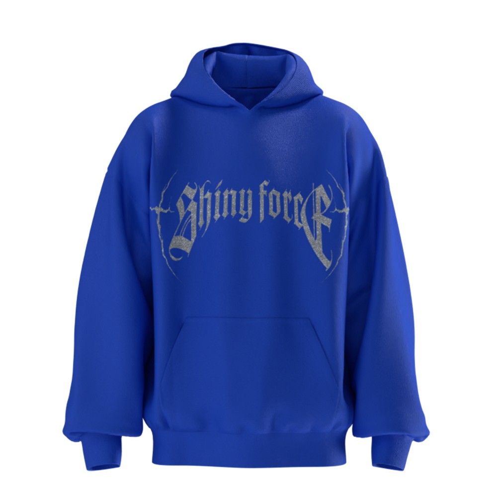 Shiny Force Darkness Blue Rhinestone Sweatshirt