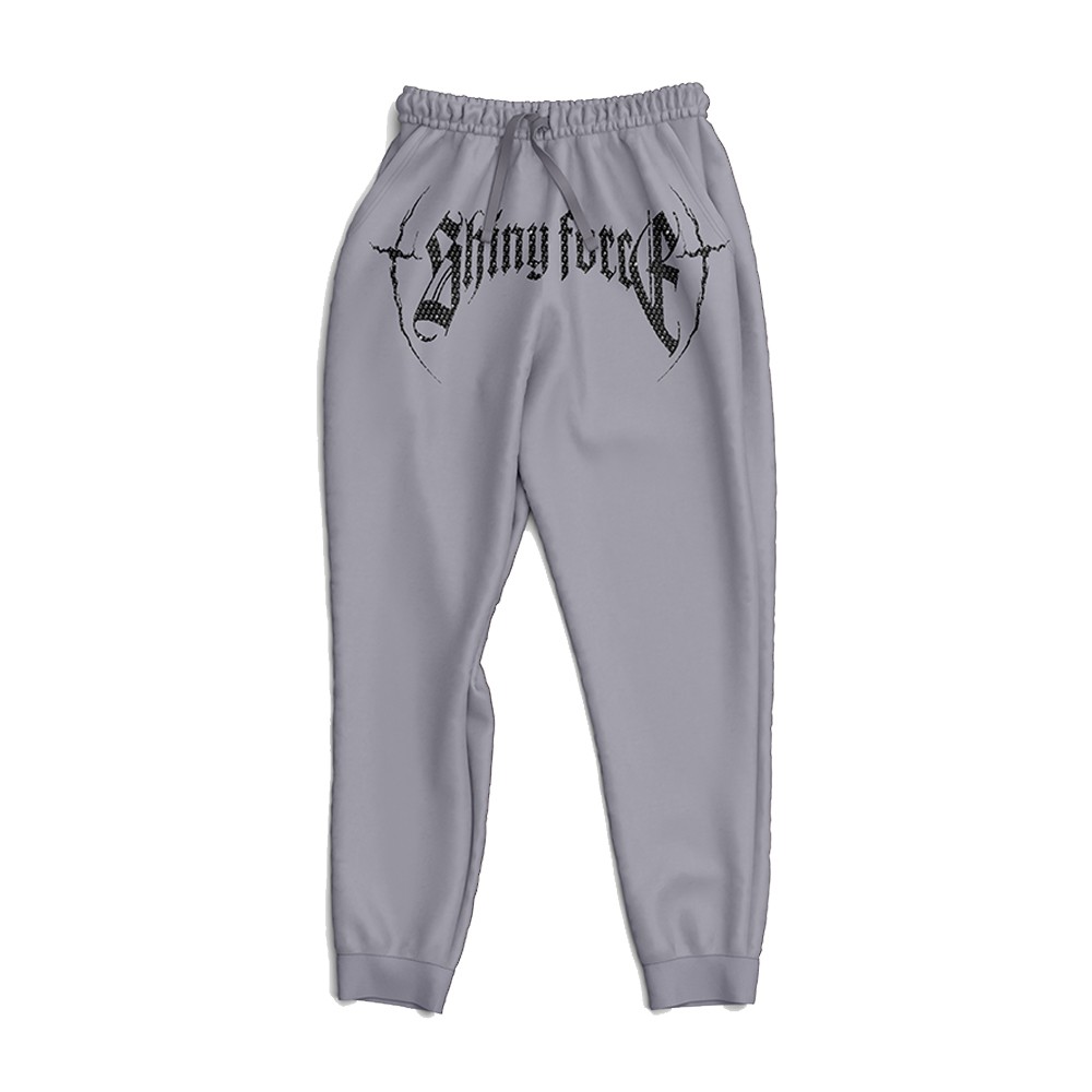 Shiny Force Eisengel Gray Rhinestone Sweatpant