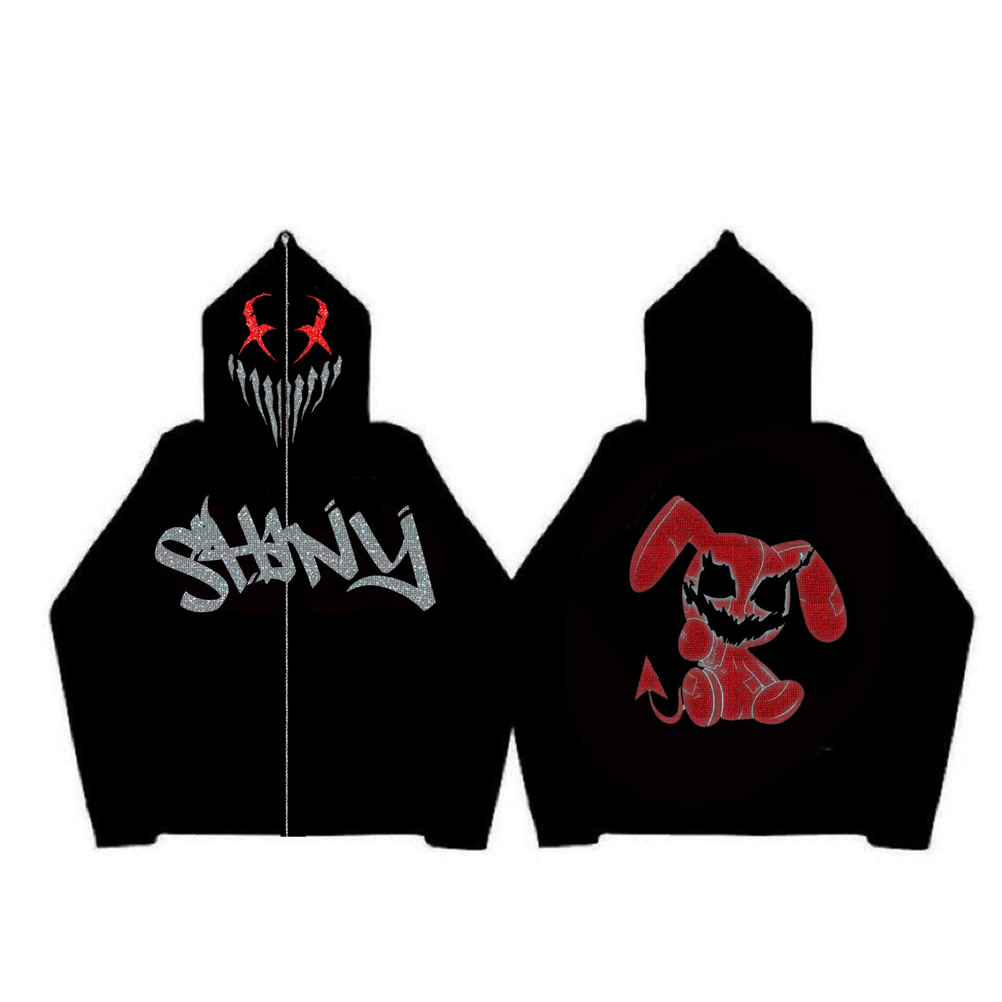 Viserion Drop Devil Rabbit Full Zip Hoodie