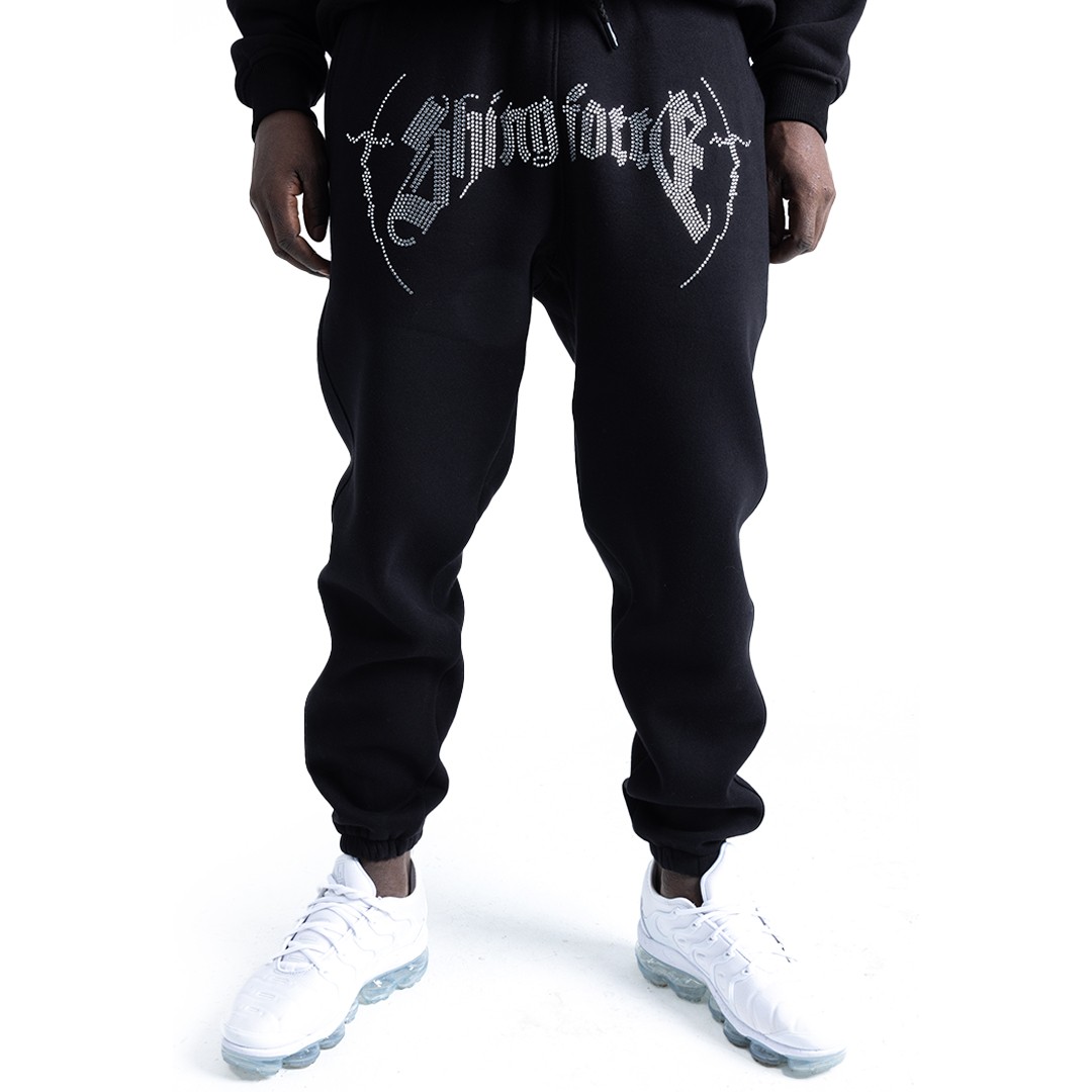 Shiny Force Rhinestone AGORAPHOBİA Sweatpant