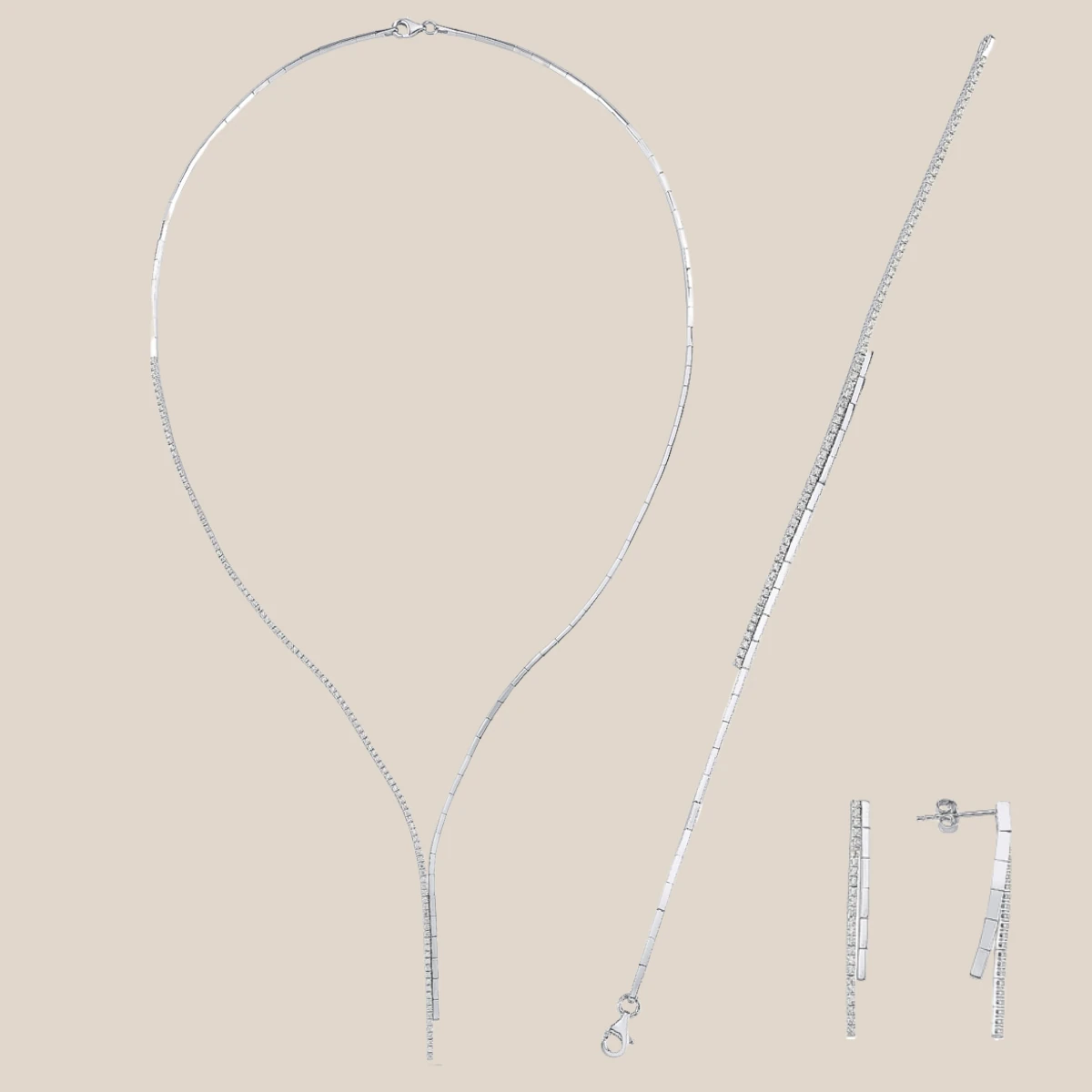 Minimal Yarım Su Yolu Altın Gerdanlık Takımı