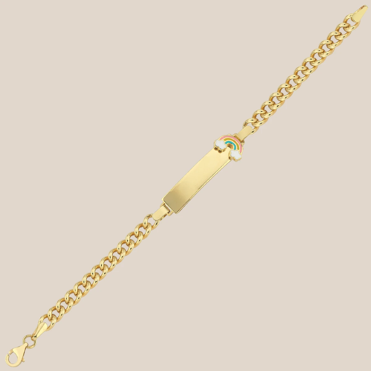 Hareketli Gökkuşağı Altın Çocuk Künyesi