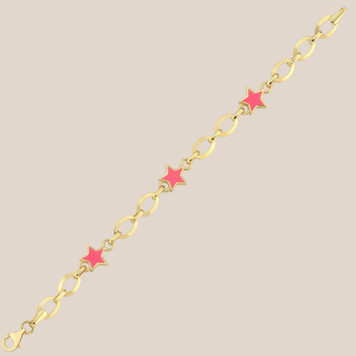 Mineli Yıldızlı Altın Çocuk Künyesi