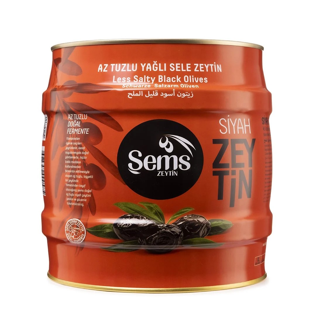 Şems Siyah Zeytin 321-350 Kalibre 2000gr