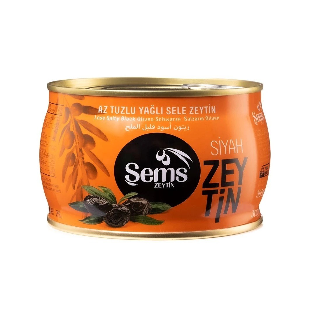 Şems Siyah Zeytin 321-350 Kalibre 300gr