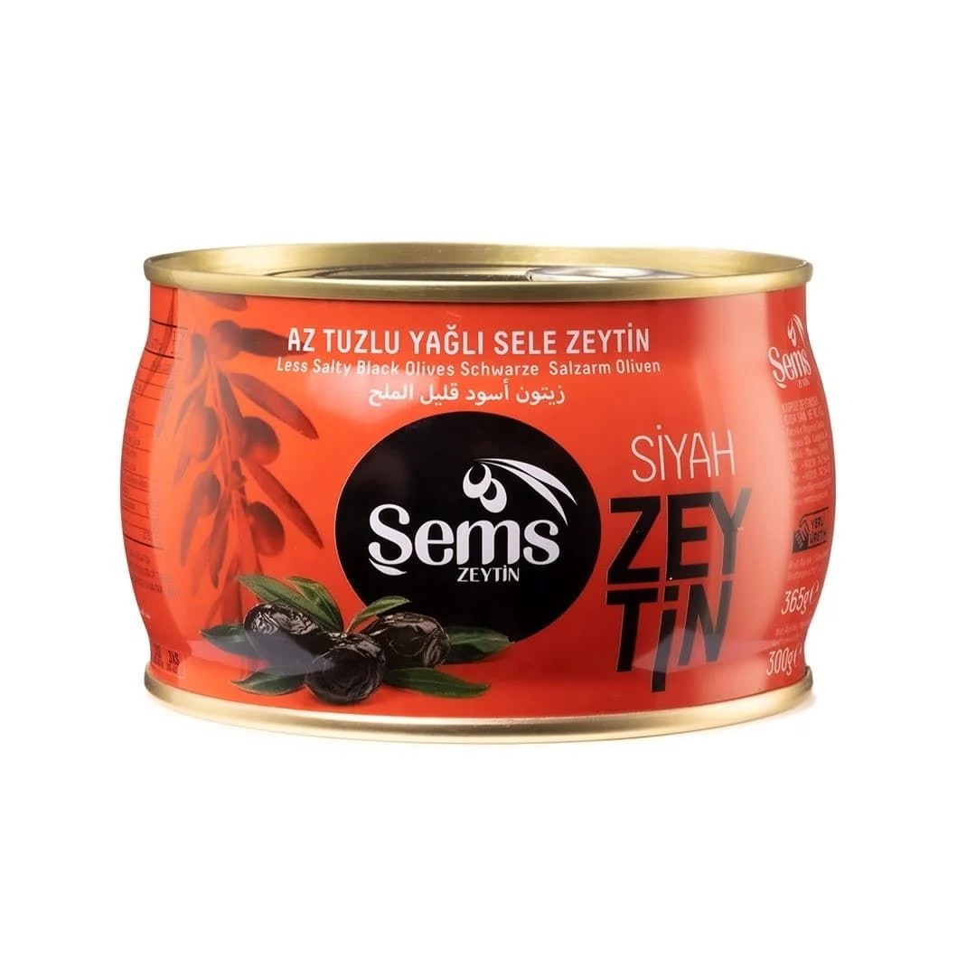 Şems Siyah Zeytin 291-320 Kalibre 300gr