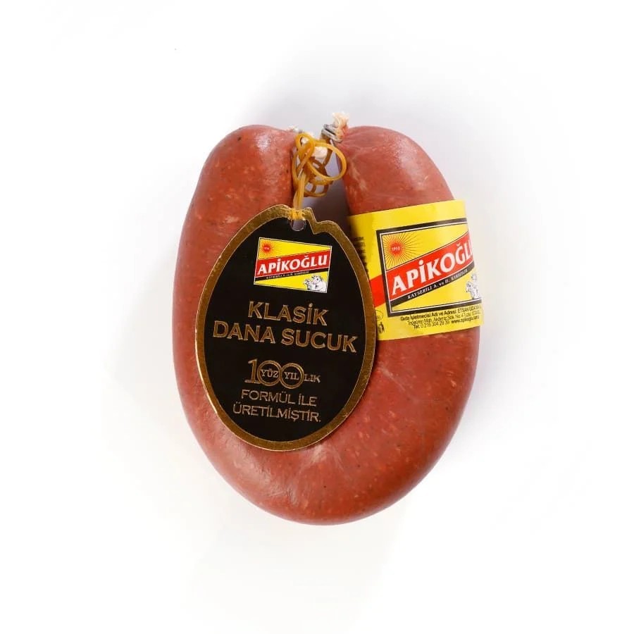 Apikoğlu 100 Yıllık Formül Klasik Dana Kangal Sucuk 450gr - 520gr