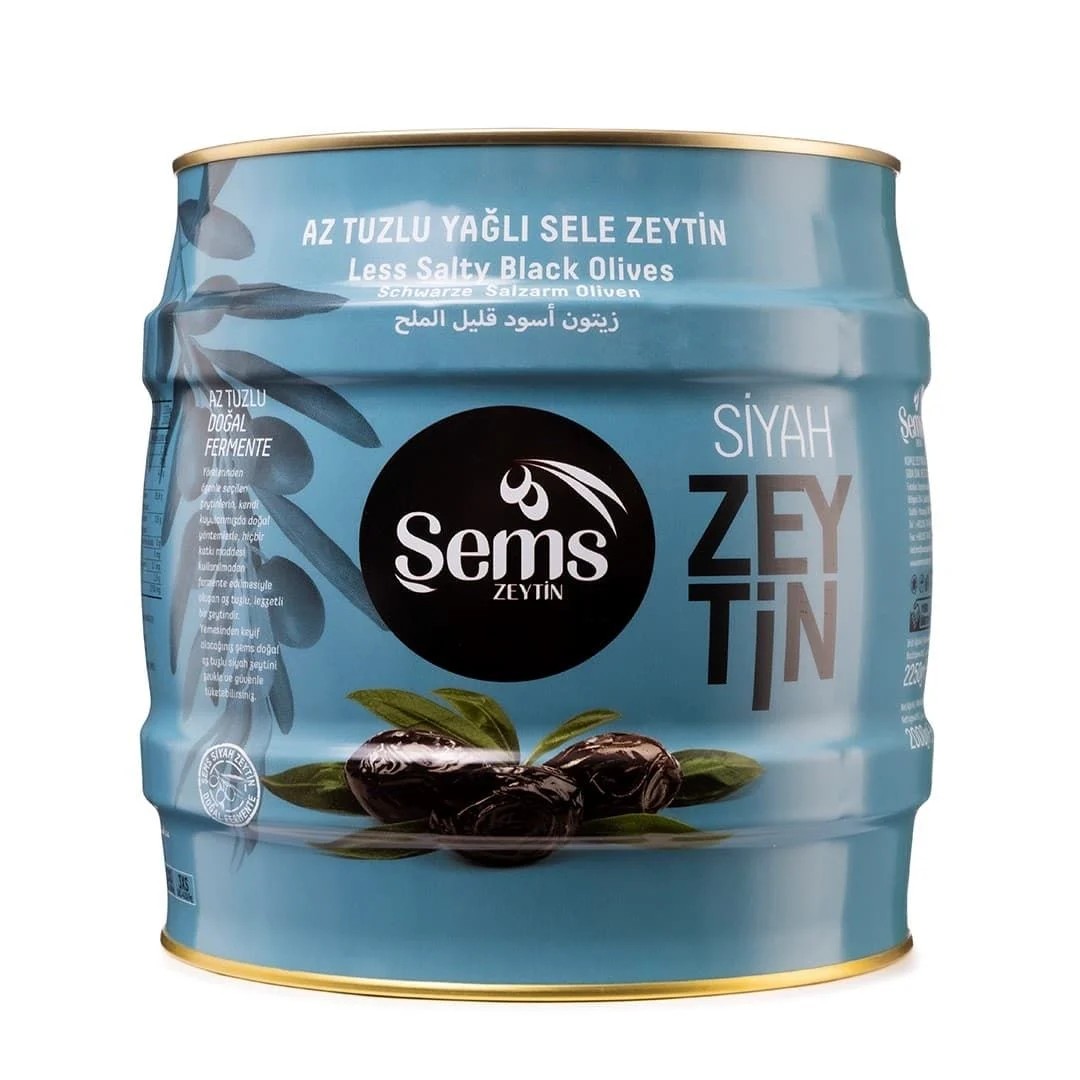 Şems Siyah Zeytin 261-290 Kalibre 2000gr