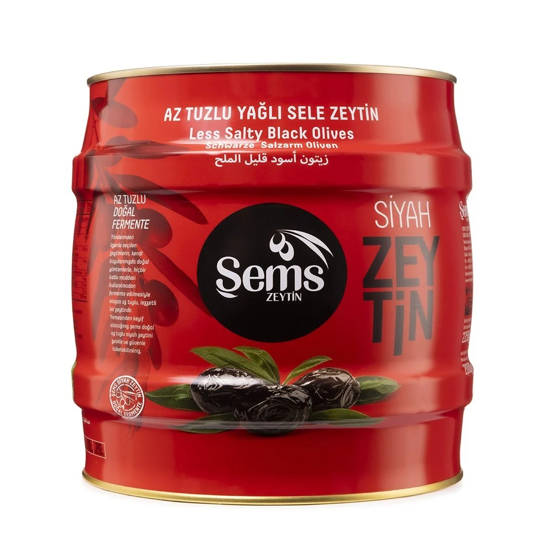 Şems Siyah Zeytin 291-320 Kalibre 2000gr