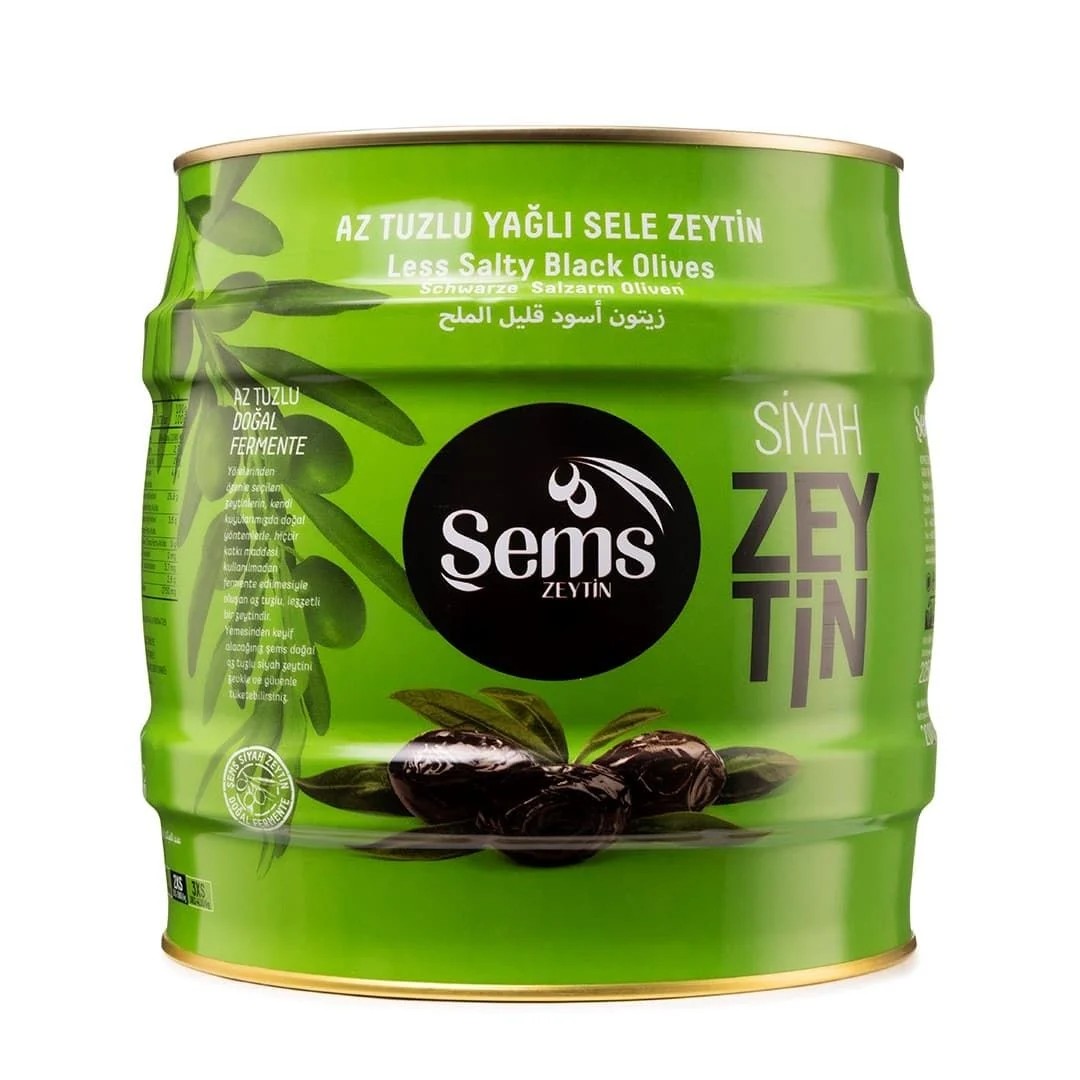 Şems Siyah Zeytin 351-380 Kalibre 2000gr