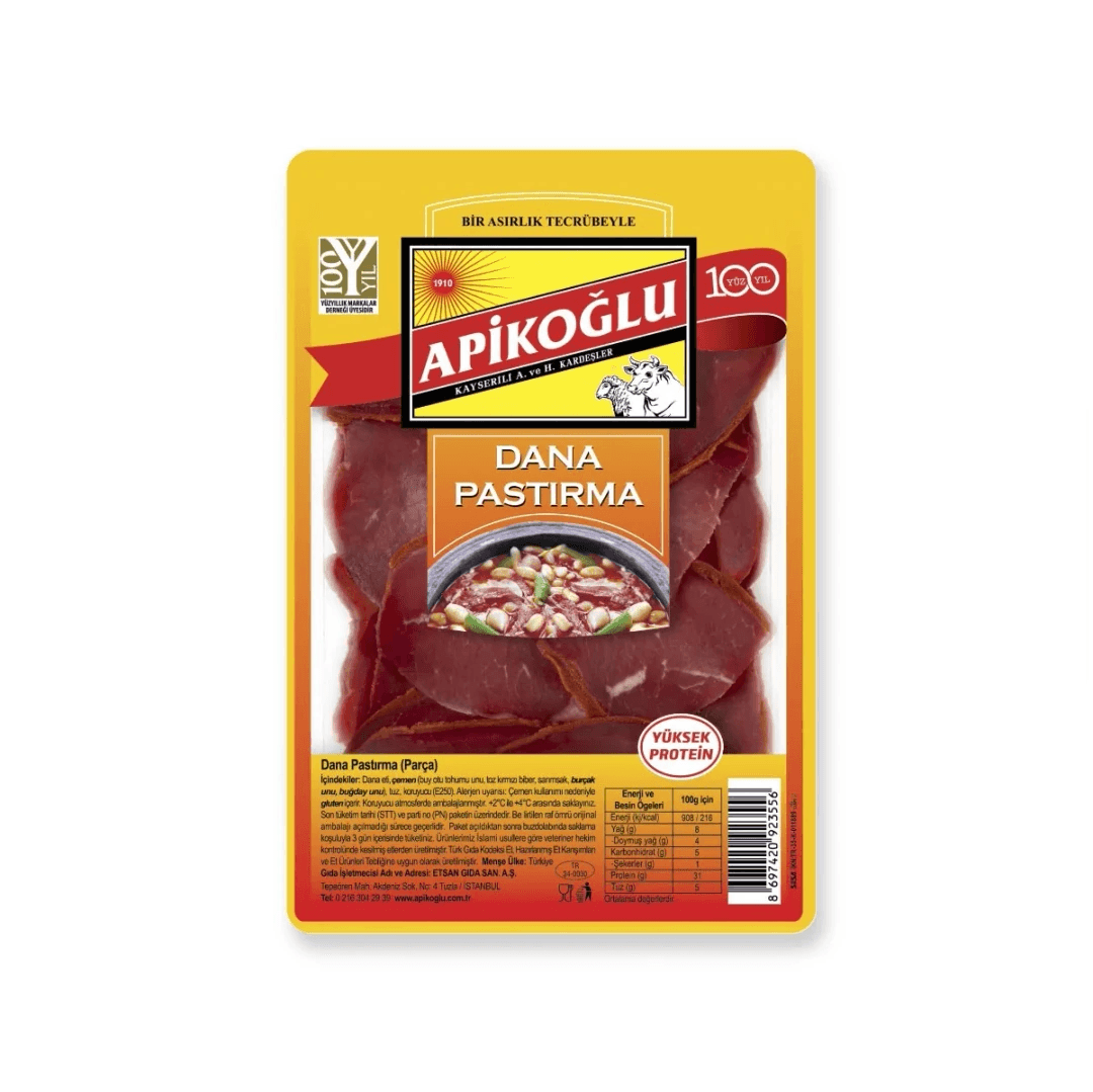 Apikoğlu Parça Pastırma 80gr