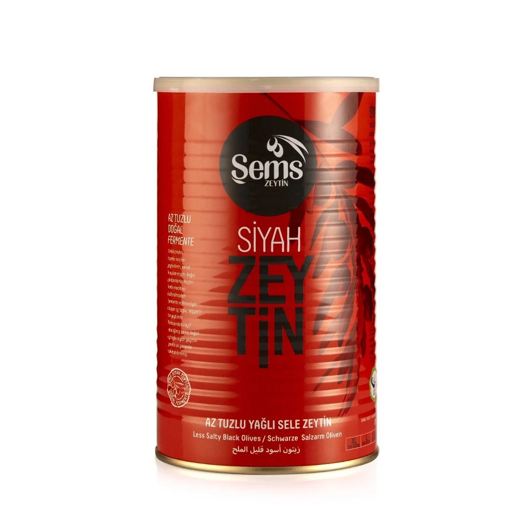 Şems Siyah Zeytin 291-320 Kalibre 900gr